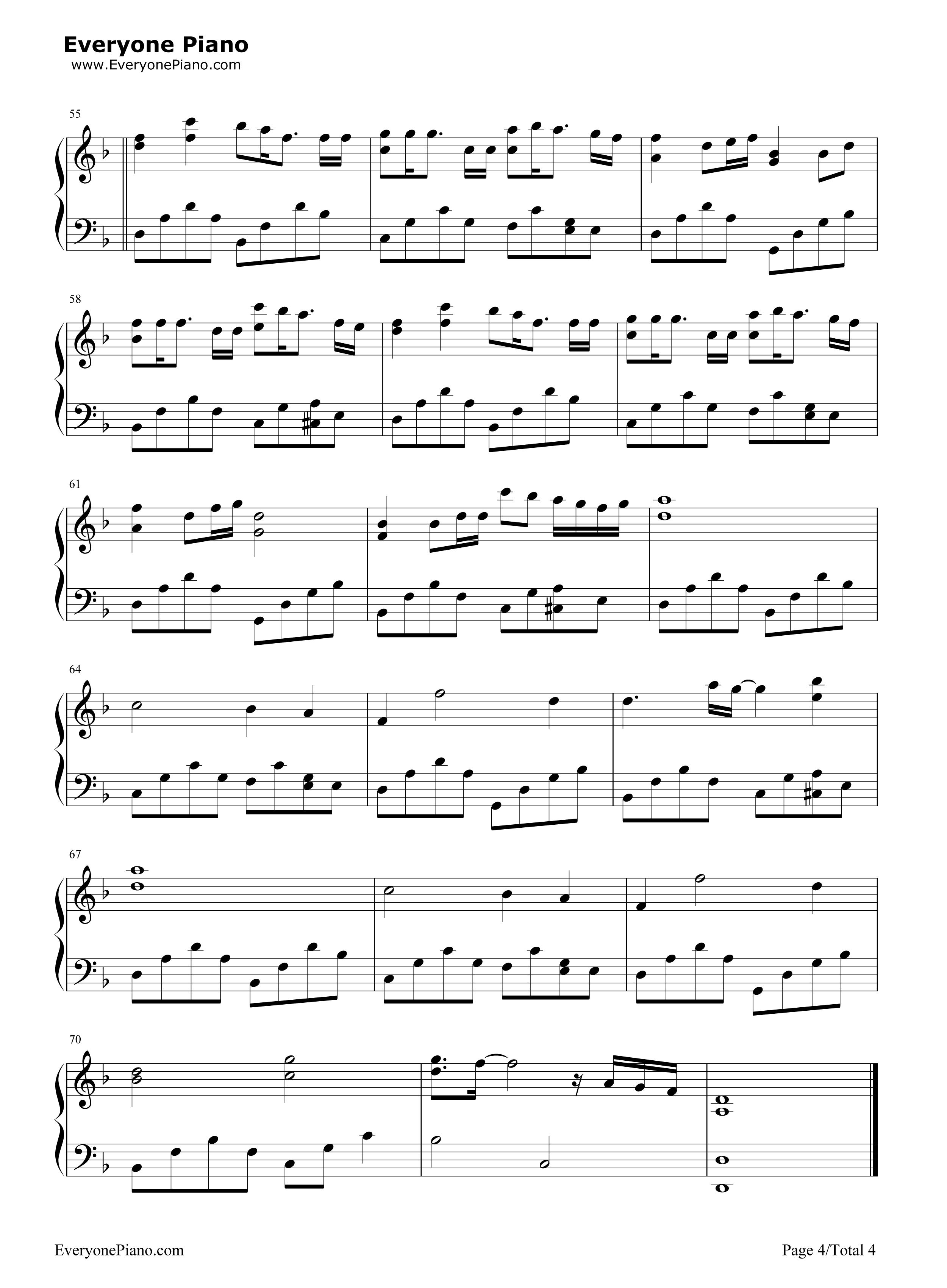 赤い涙钢琴谱_川田麻美