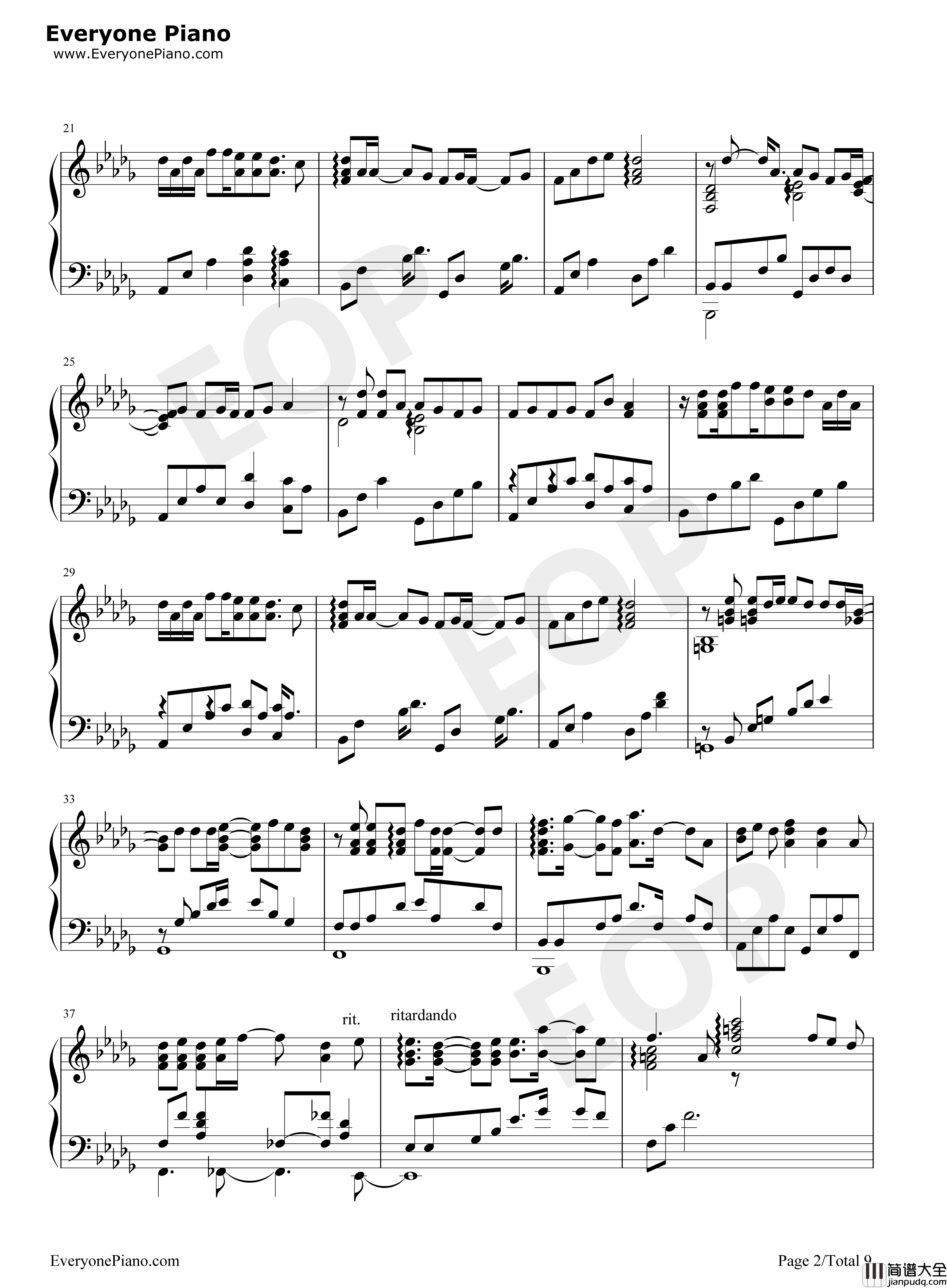 Just_be_friends钢琴谱_巡音ルカ__巡音流歌