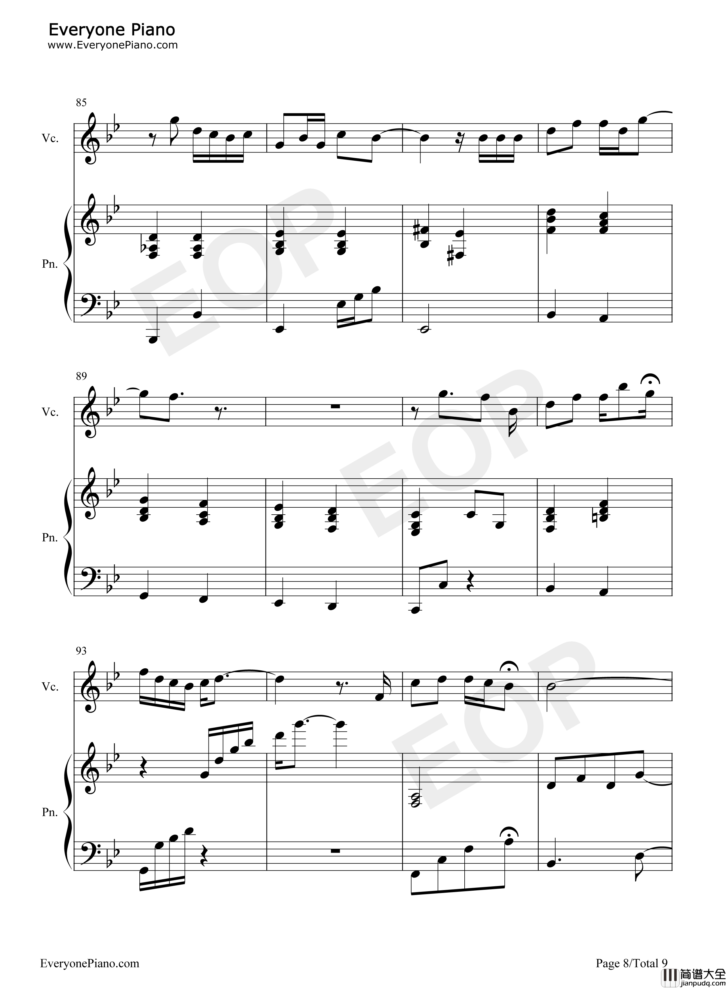 Desperado钢琴谱_老鹰乐队