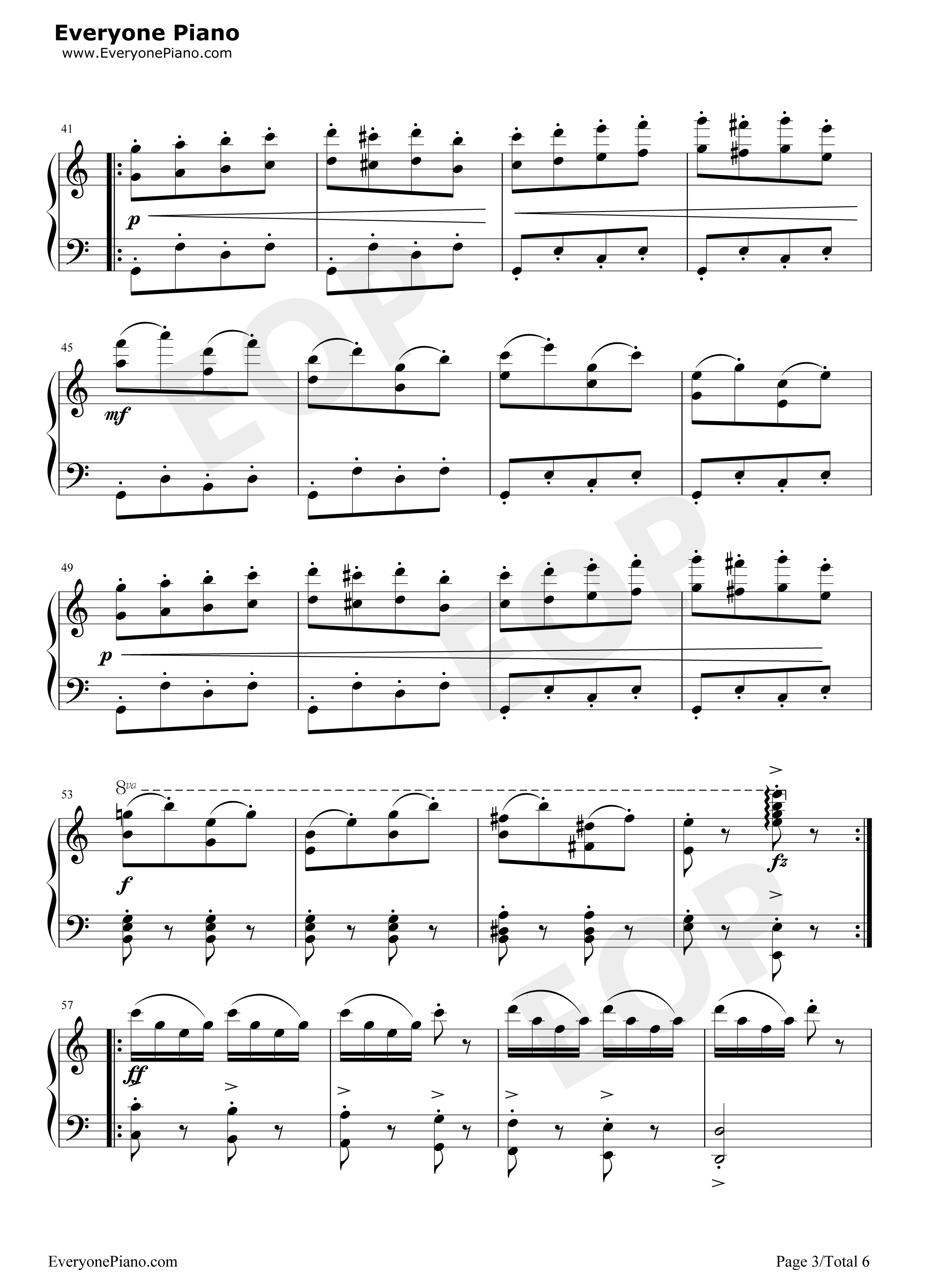 邮递马车钢琴谱_冈本敦郎