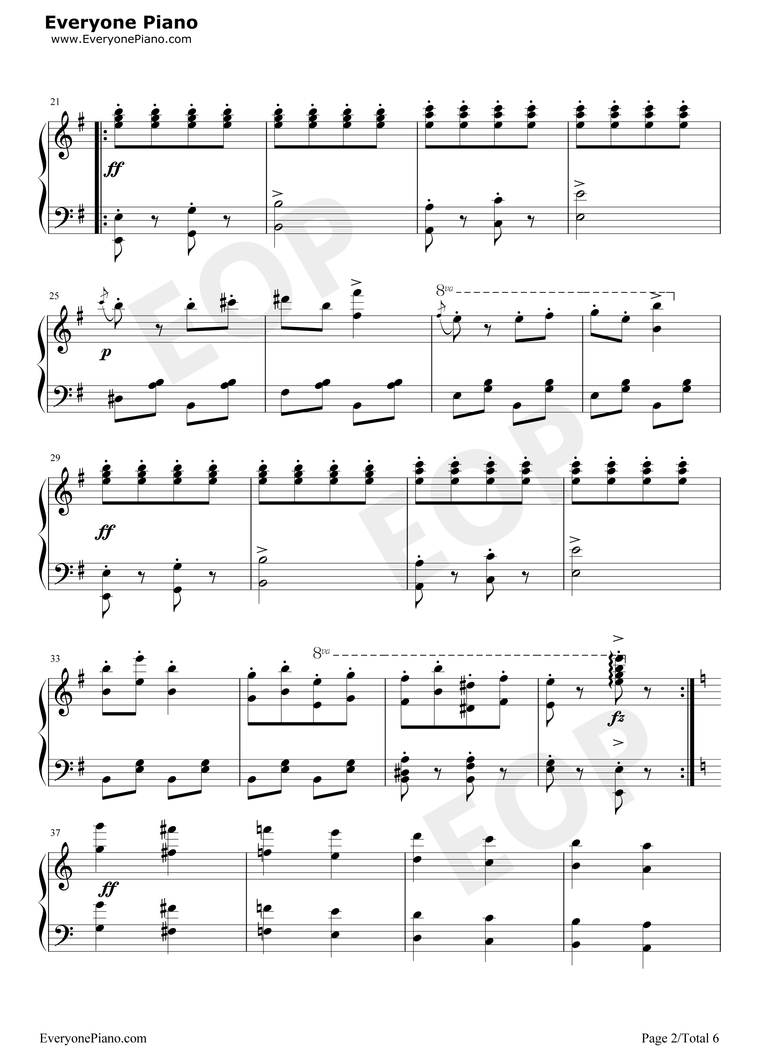 邮递马车钢琴谱_冈本敦郎