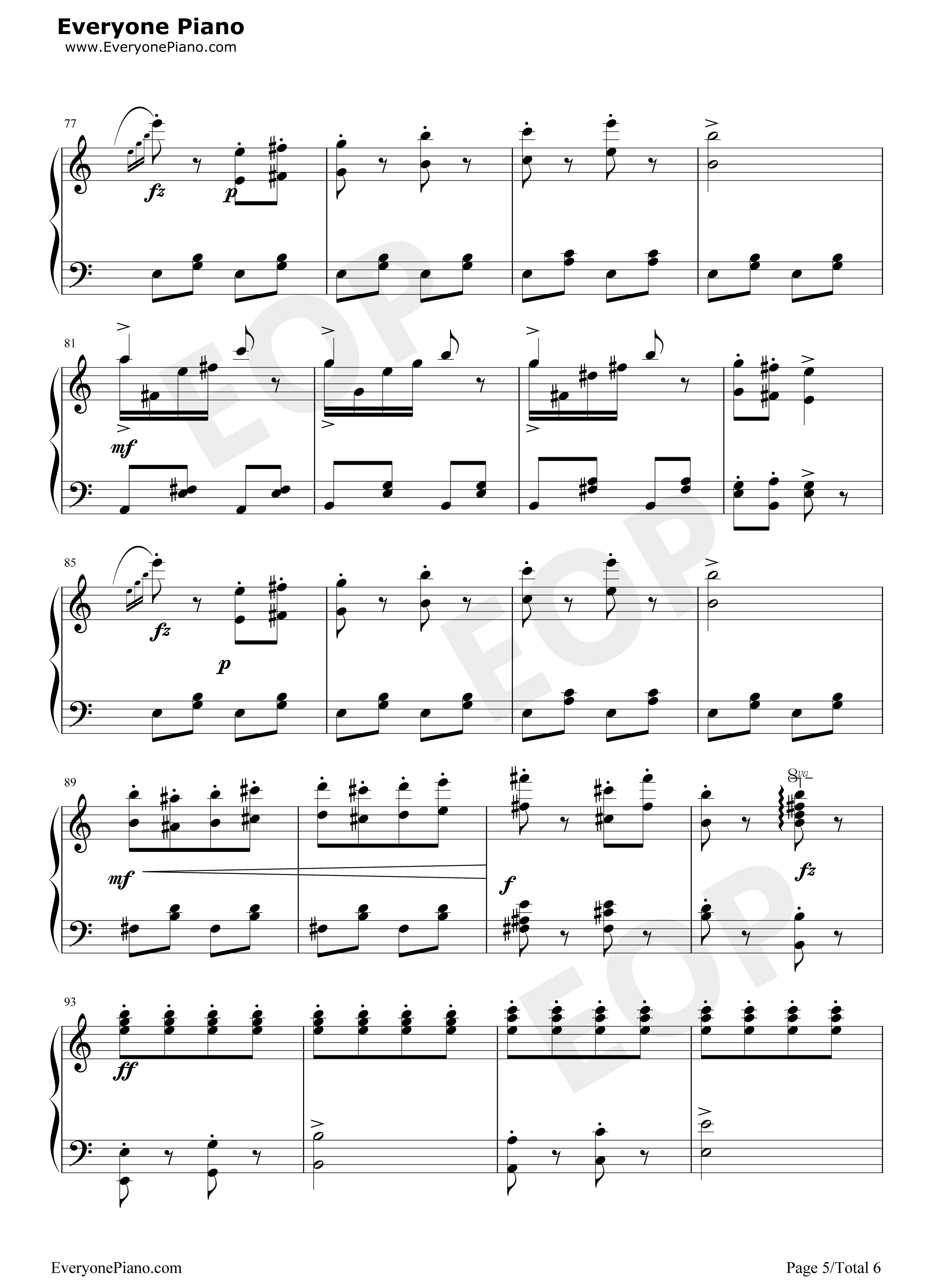 邮递马车钢琴谱_冈本敦郎