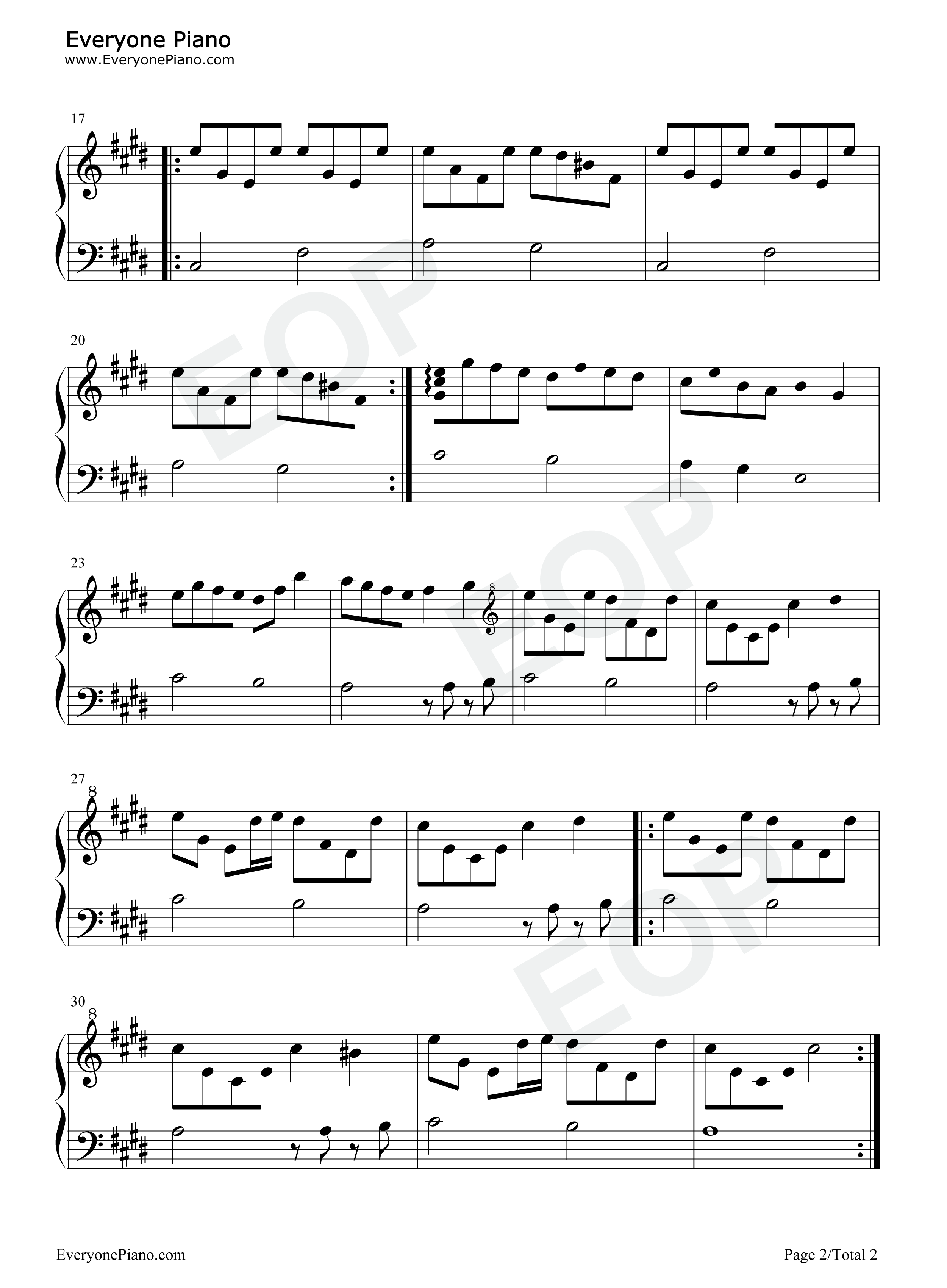 Blue_Bird钢琴谱_Vanillare