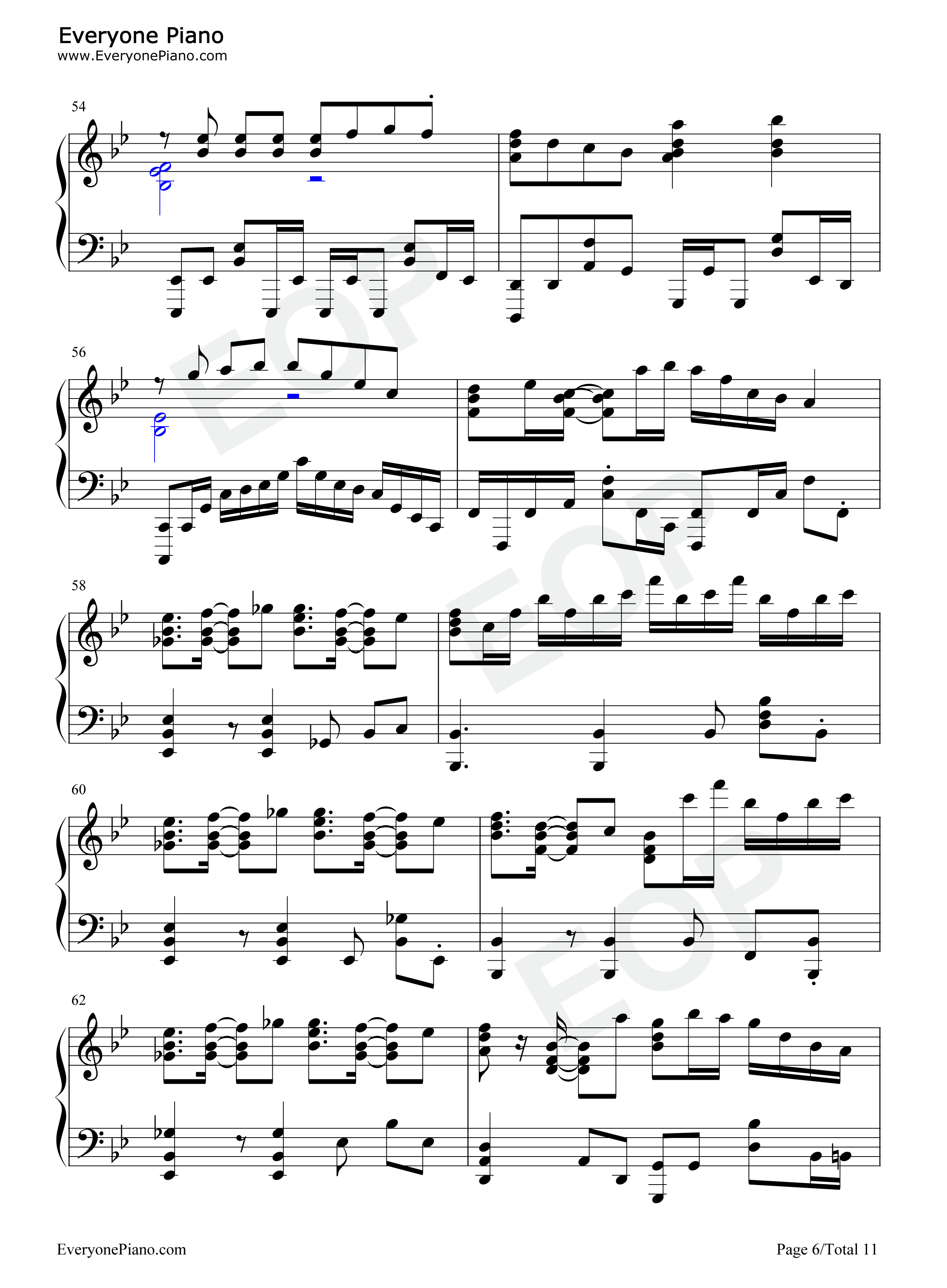 青100色钢琴谱_伊藤美来