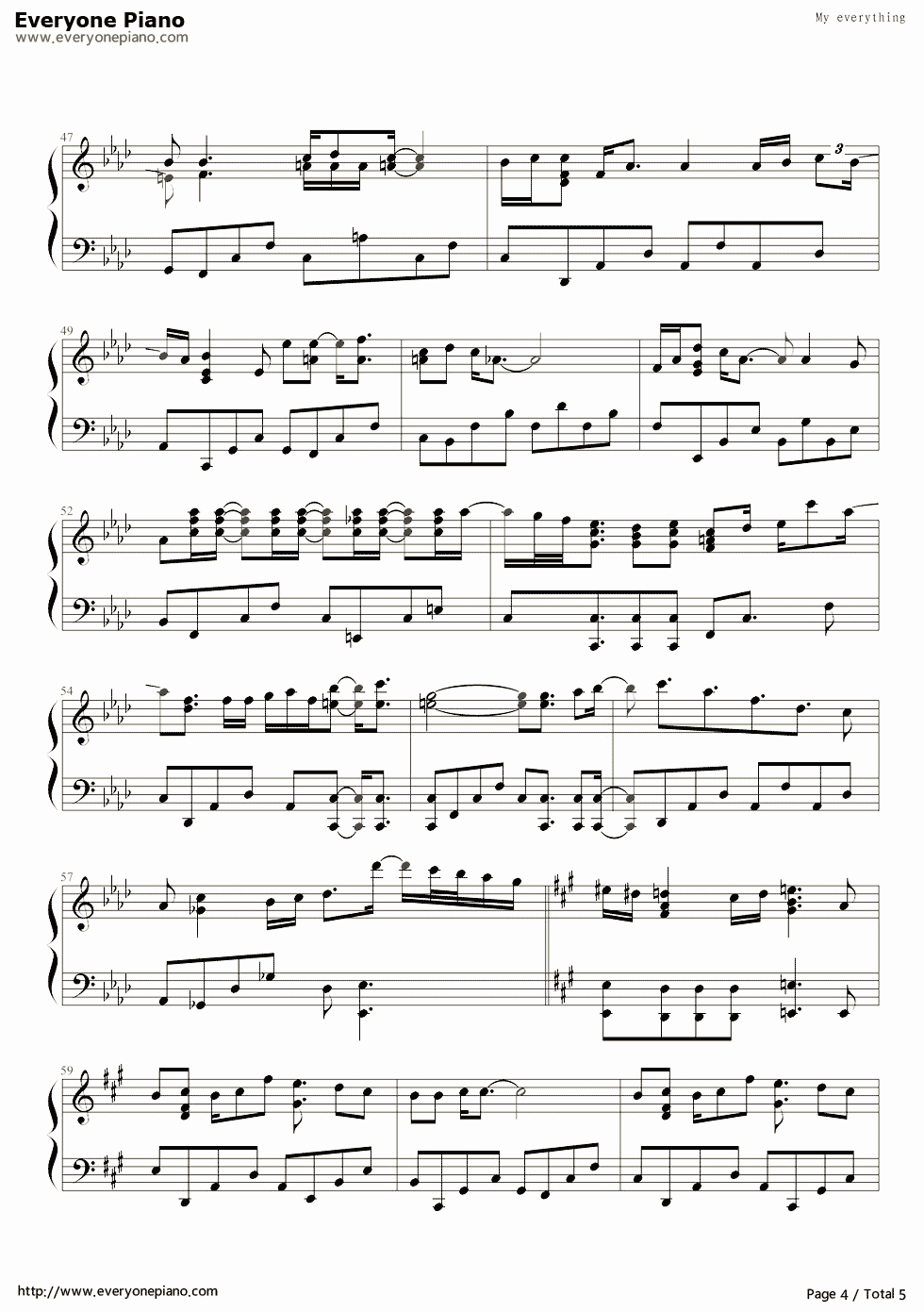 My_Everything钢琴谱_李敏镐__Lee_MinHo