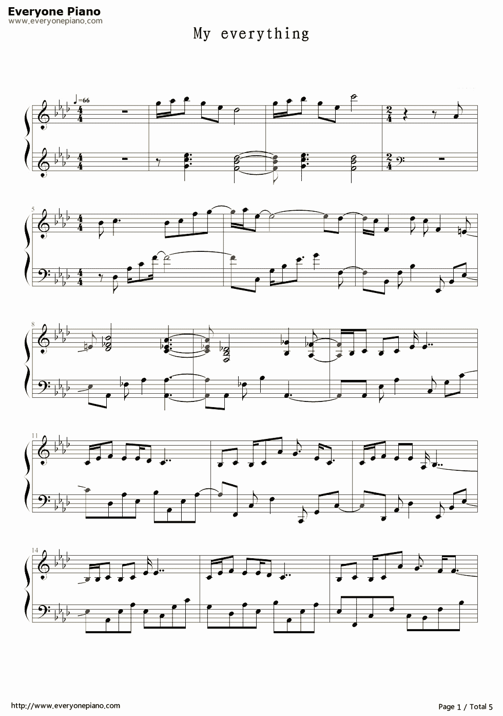 My_Everything钢琴谱_李敏镐__Lee_MinHo