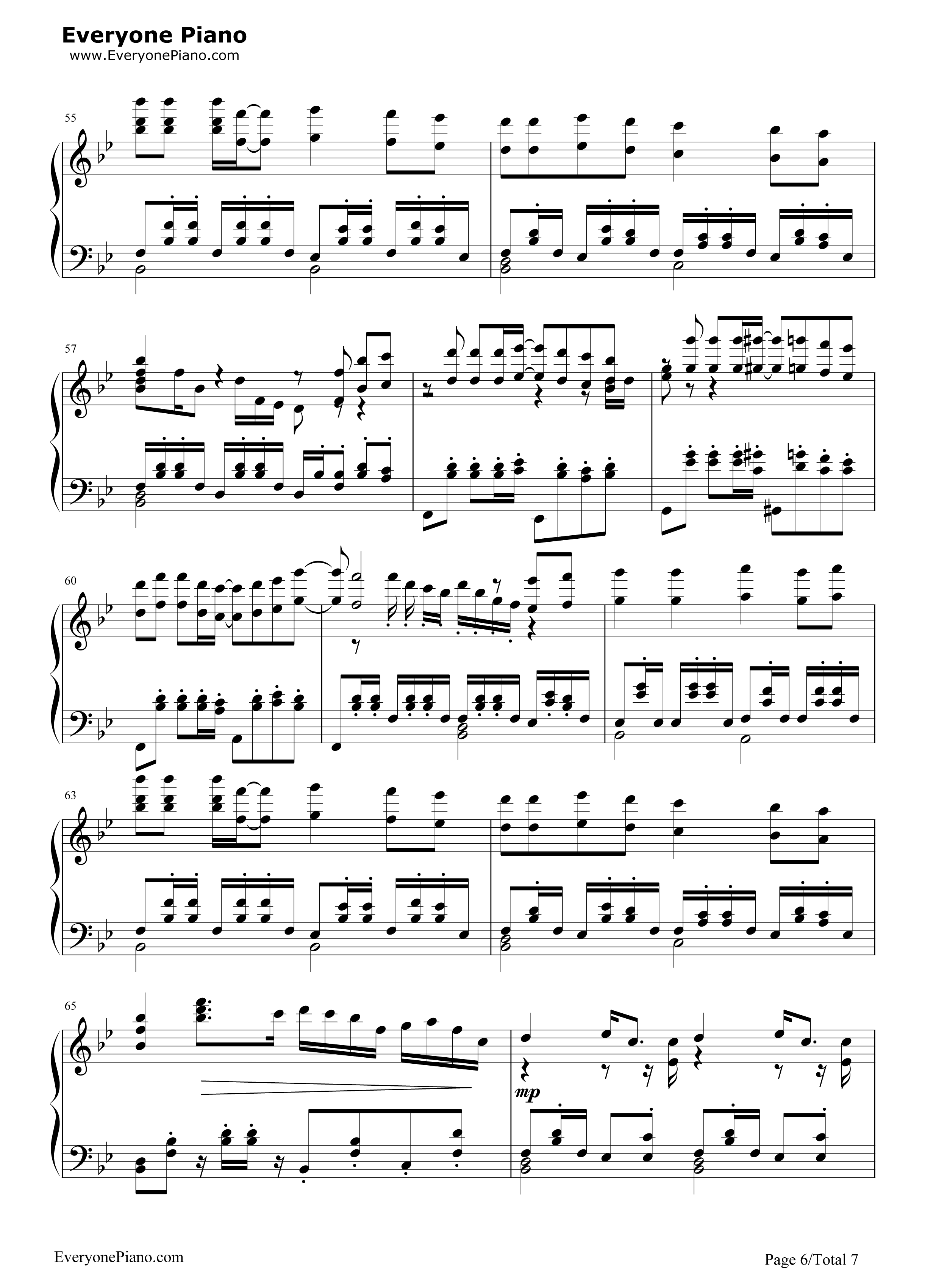 top_of_the_world钢琴谱_卡伦卡朋特