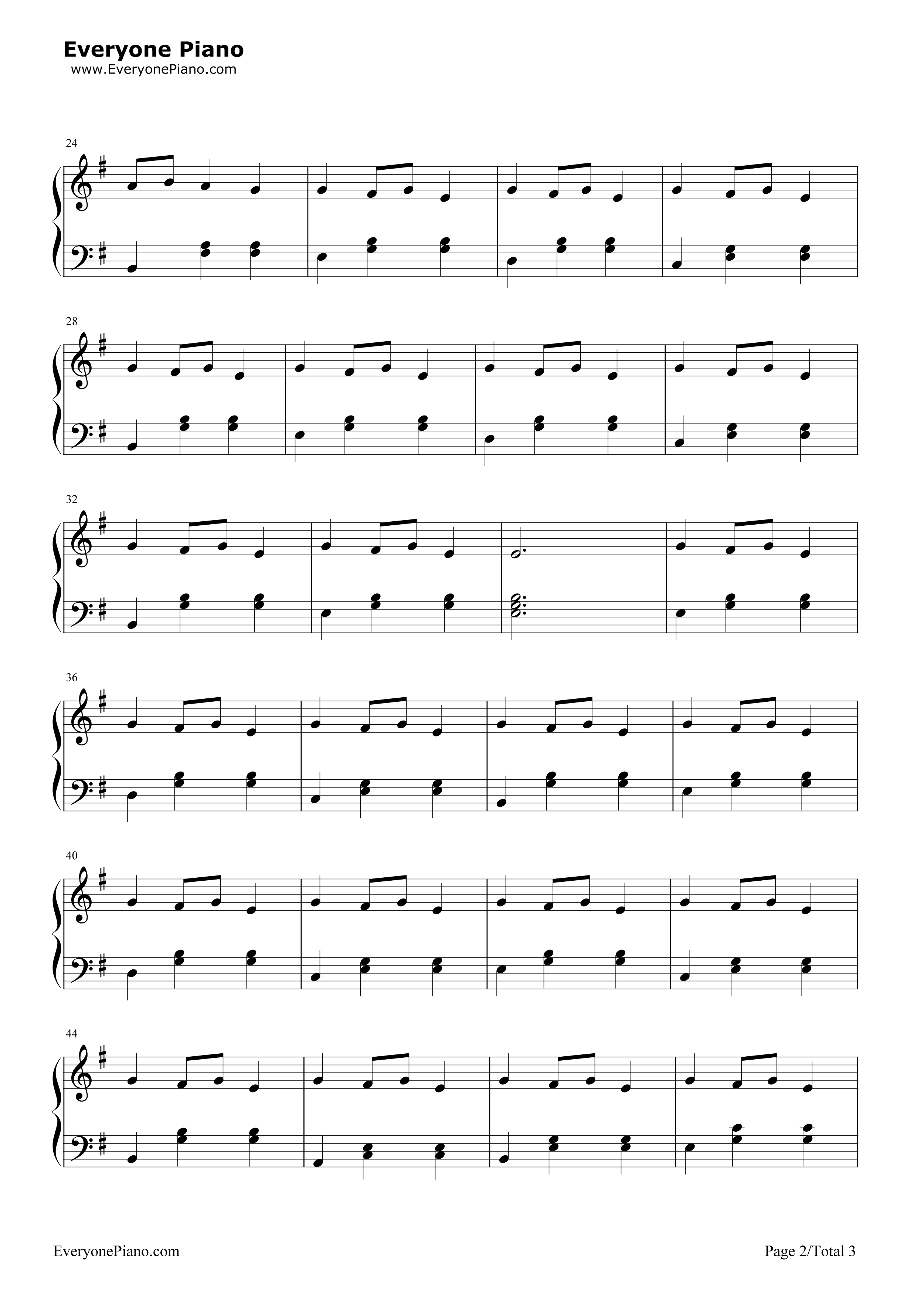 Carol_of_The_Bells钢琴谱_Mykola_Dmytrovych_Leontovych