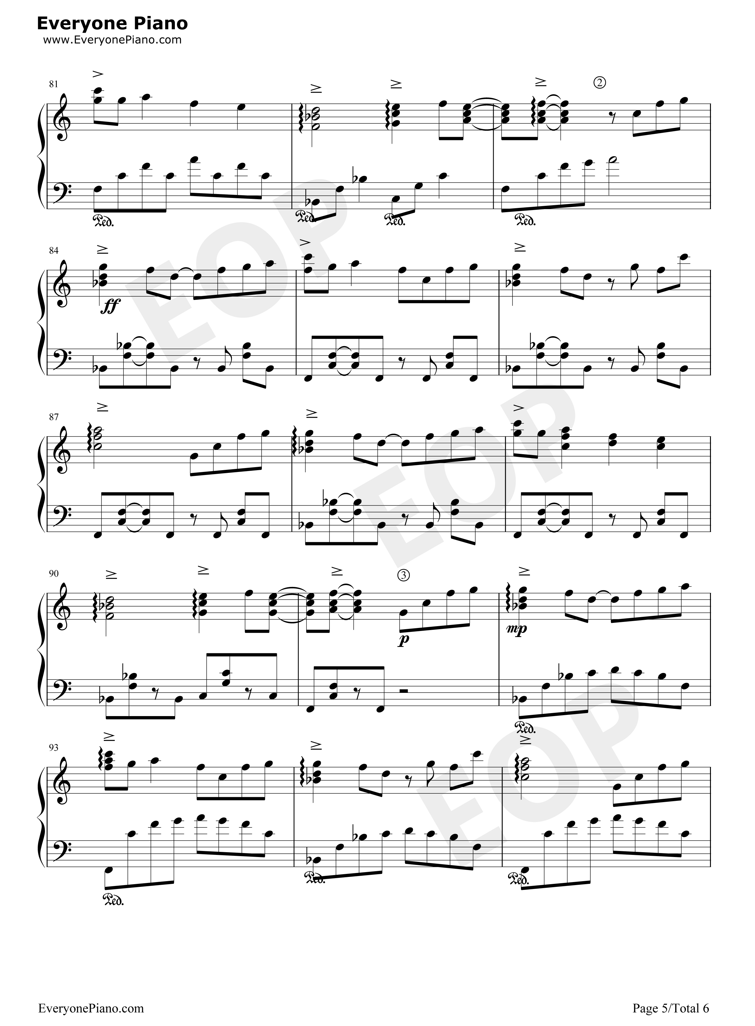 小小的手心简单版钢琴谱_麻枝准