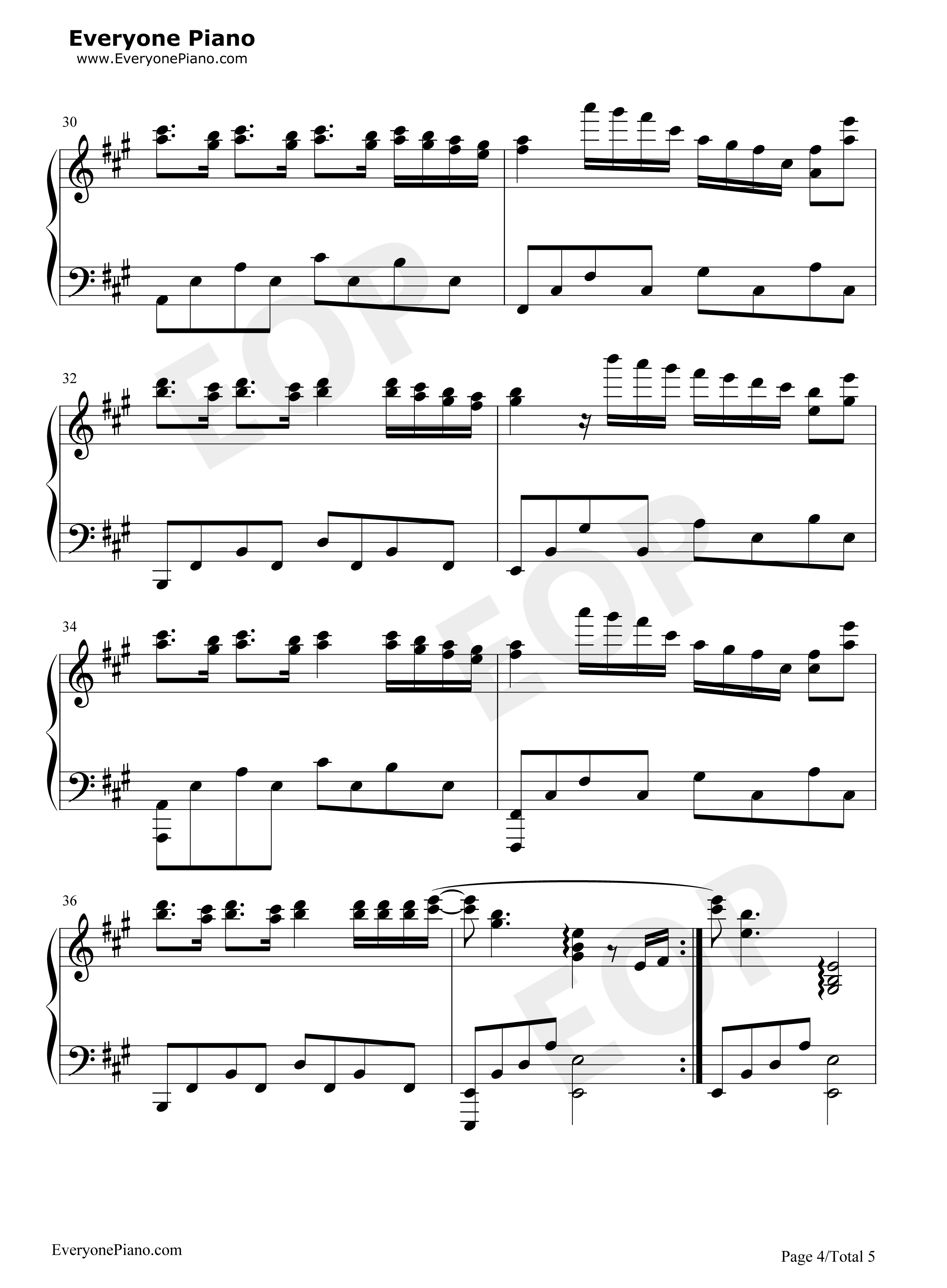 风吹麦浪钢琴谱_李健__孙俪