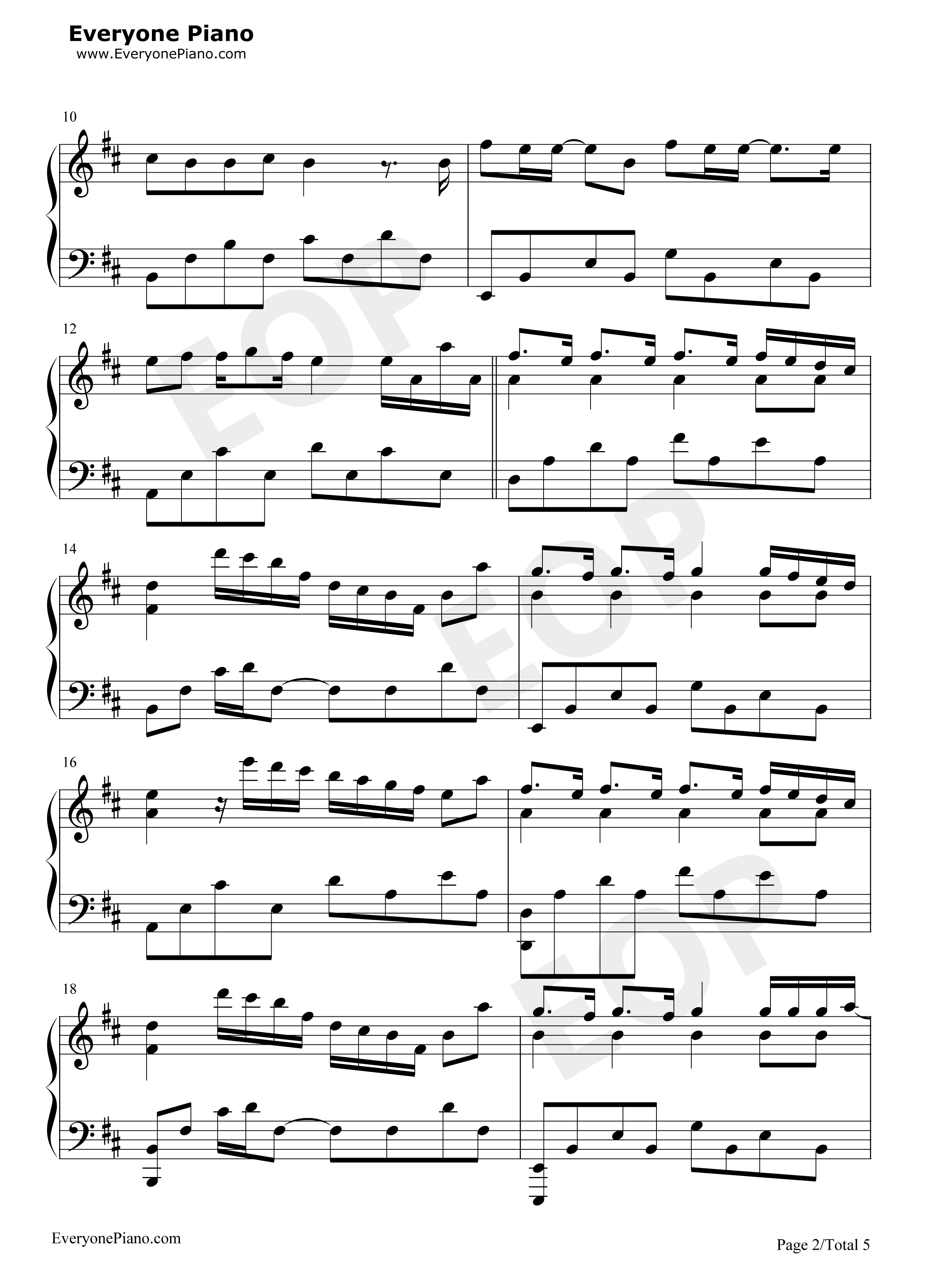 风吹麦浪钢琴谱_李健__孙俪