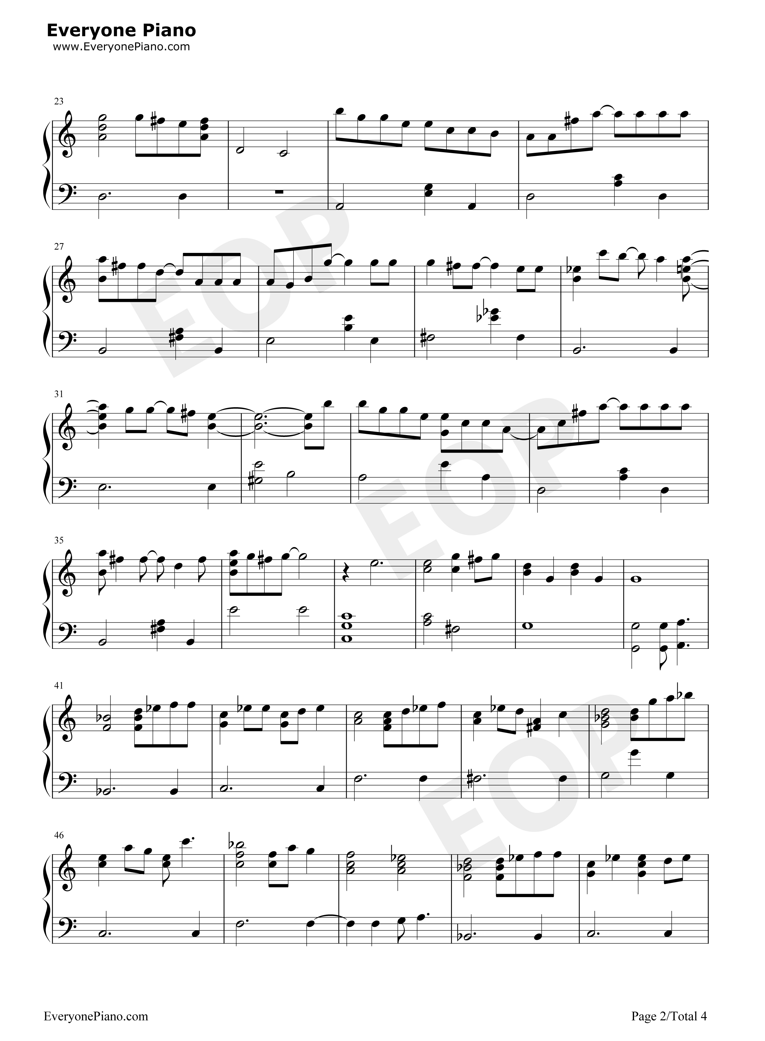 Forフルーツバスケット钢琴谱_冈崎律子