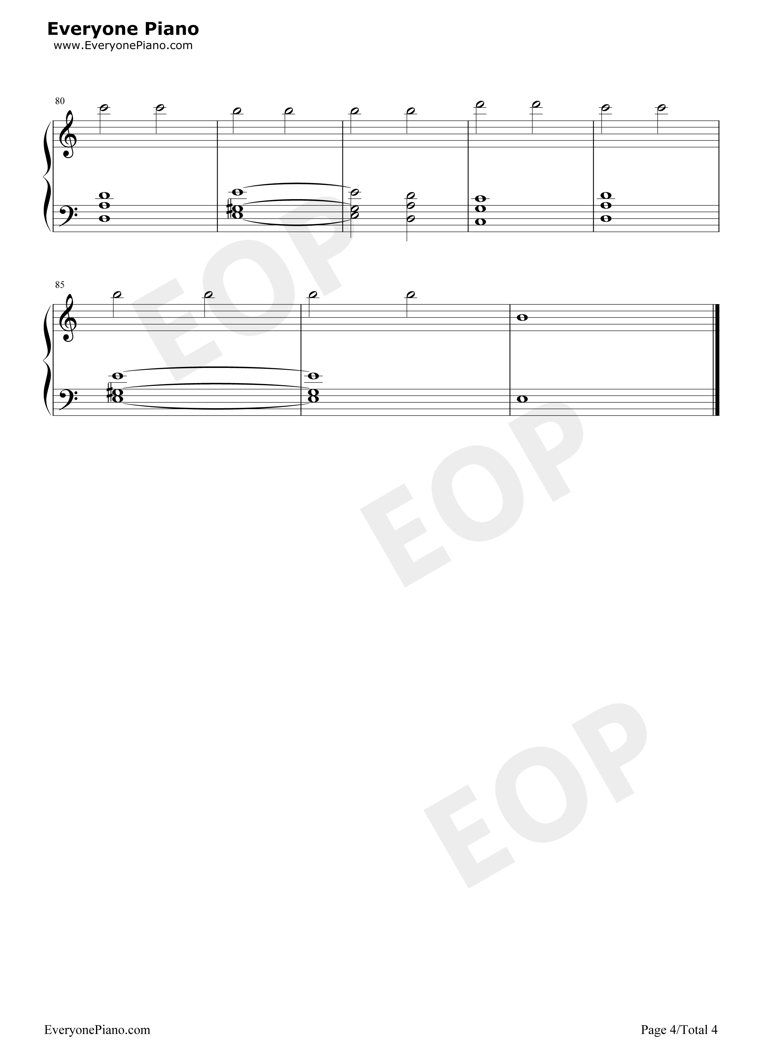 Forフルーツバスケット钢琴谱_冈崎律子