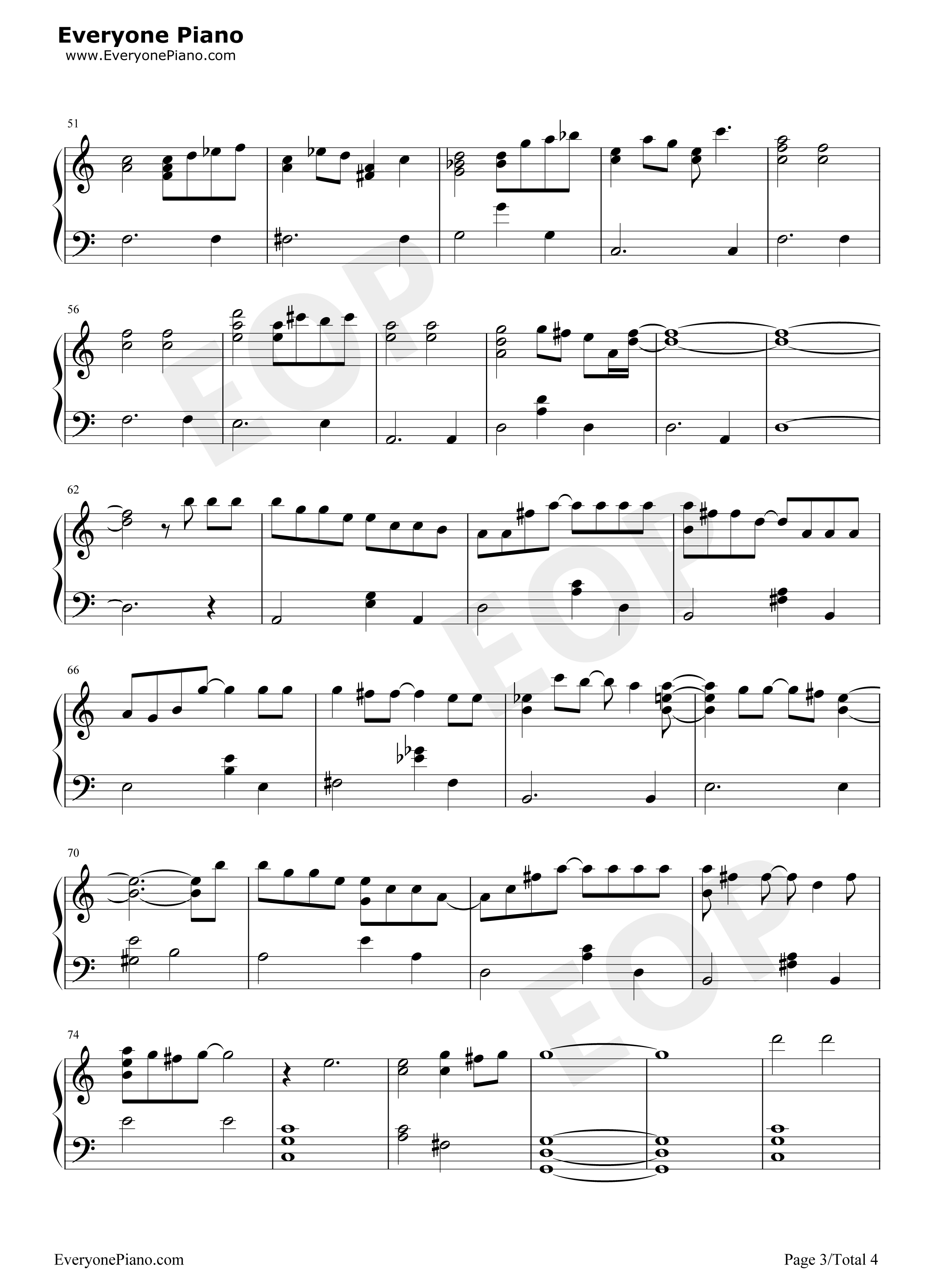 Forフルーツバスケット钢琴谱_冈崎律子