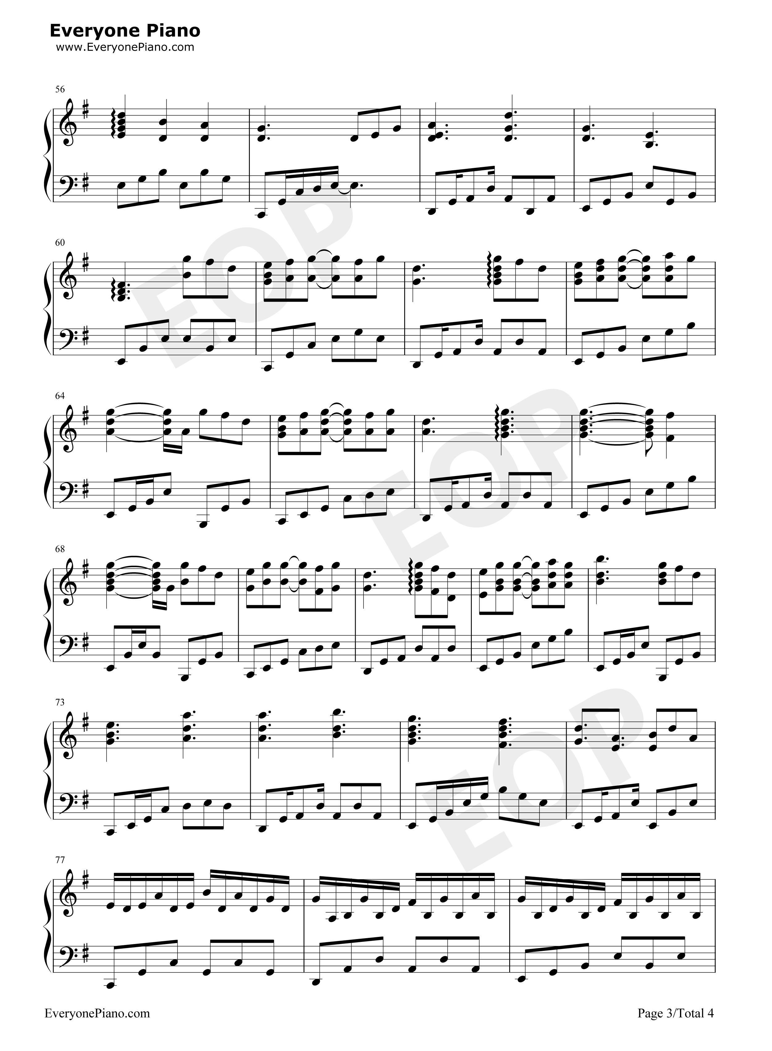 Piano_UC钢琴谱_泽野弘之