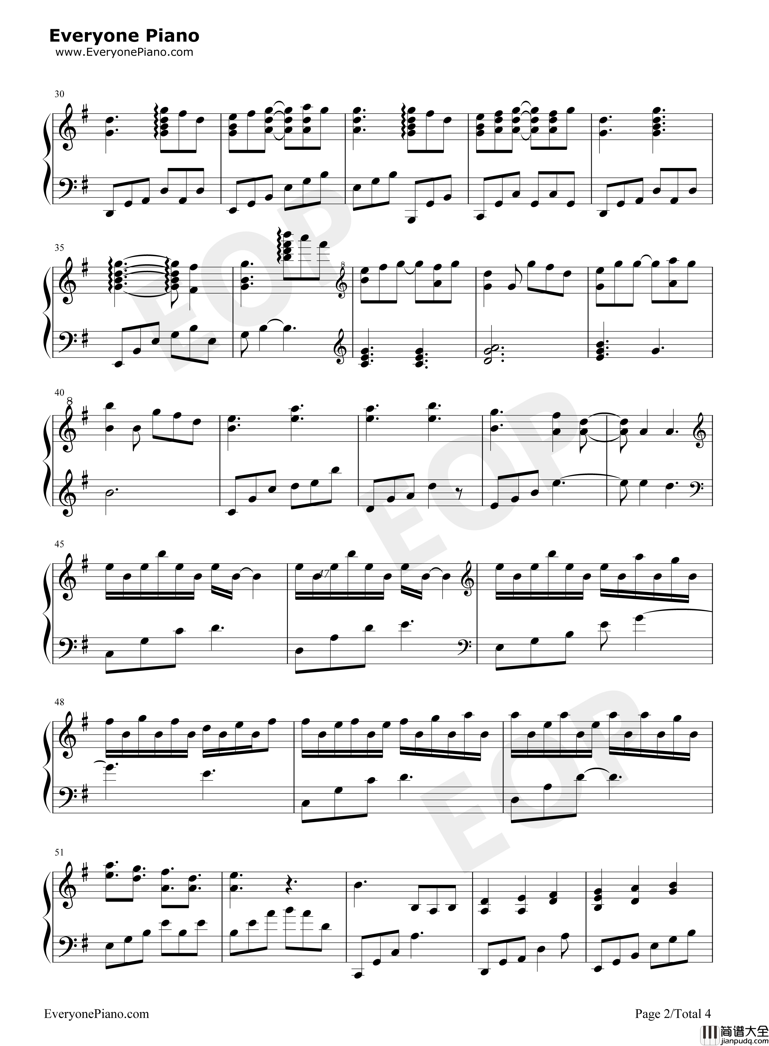 Piano_UC钢琴谱_泽野弘之