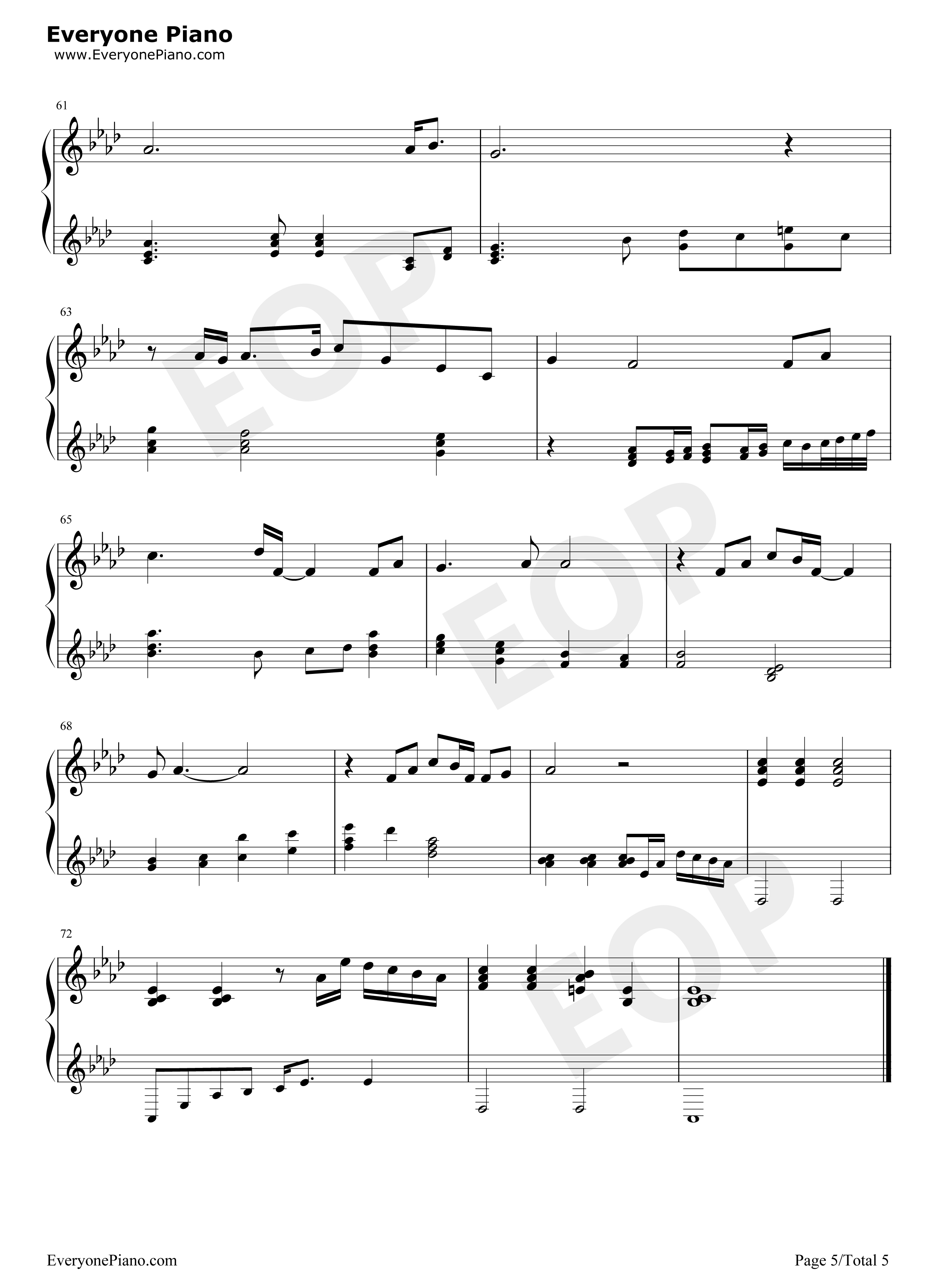 柠檬草的味道钢琴谱_蔡依林