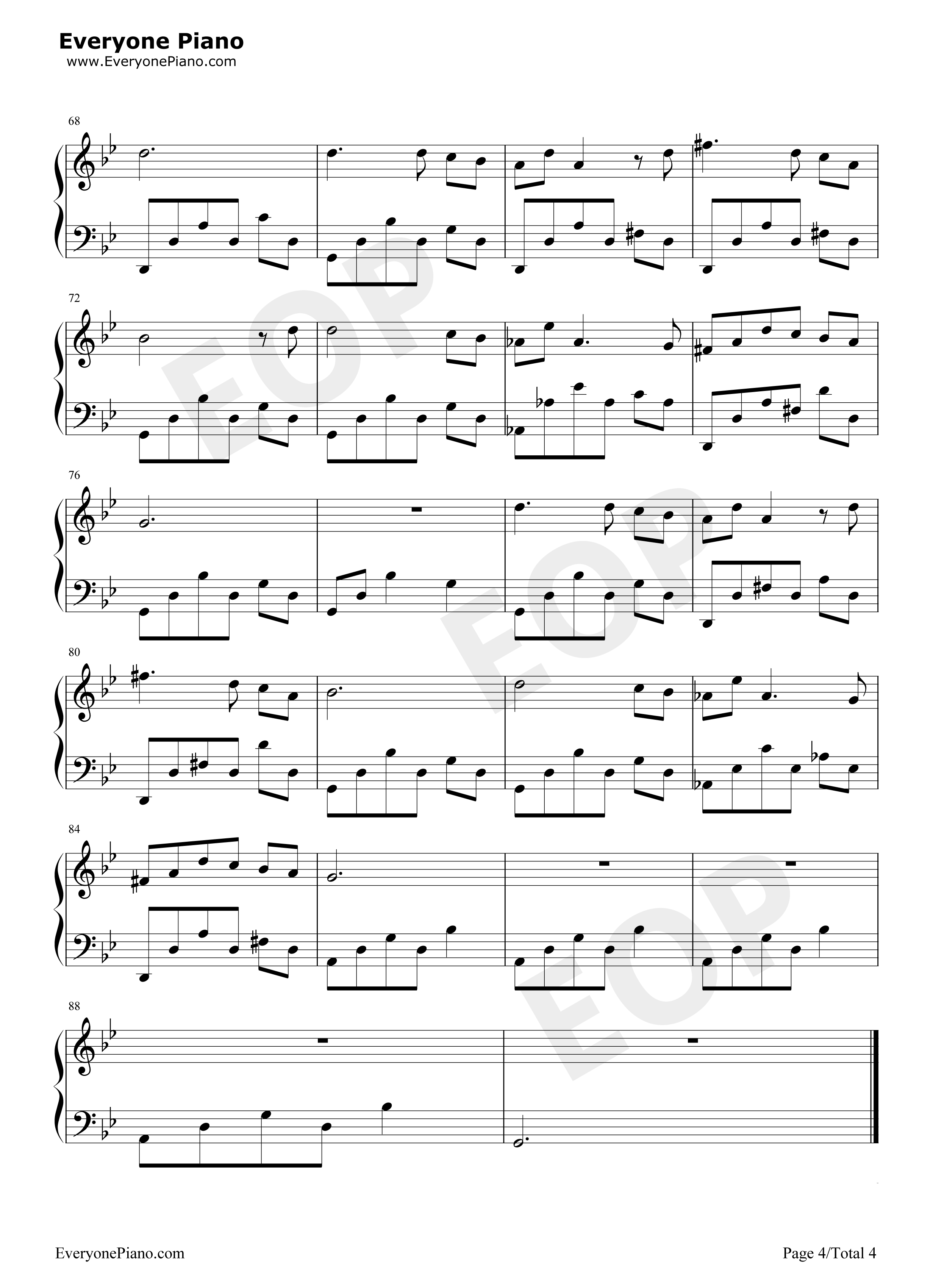 Sparks钢琴谱_未知