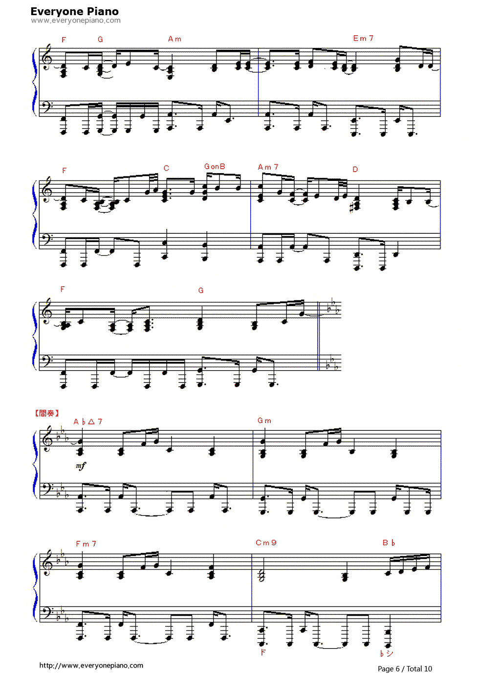 why_or_why_not钢琴谱_片雾烈火