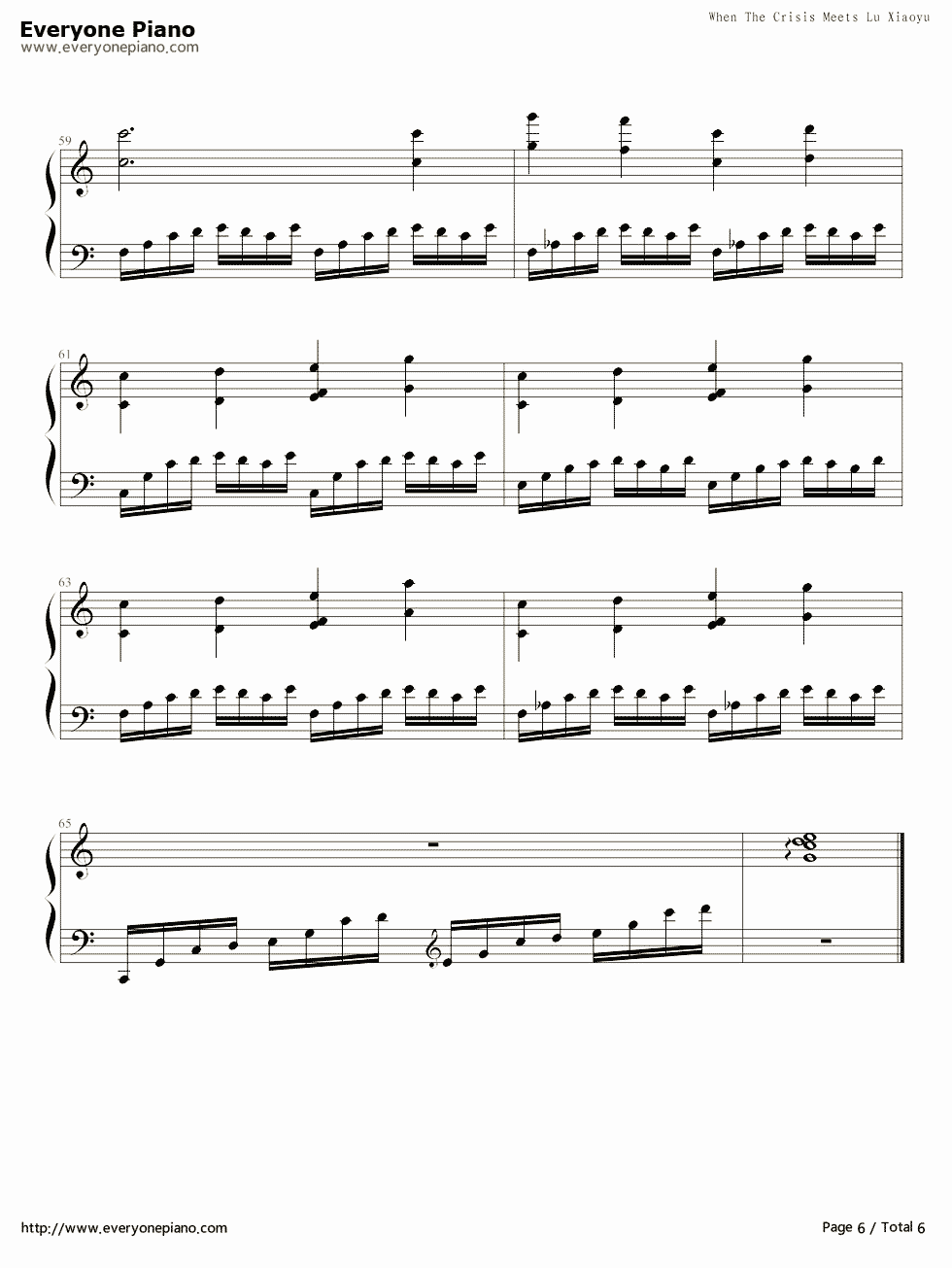 The_Crisis和路小雨的混编钢琴谱_未知