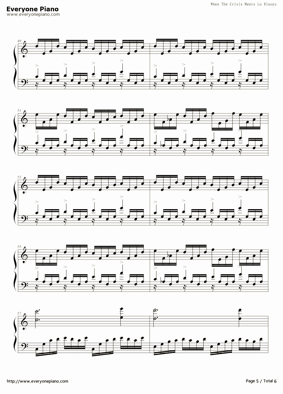 The_Crisis和路小雨的混编钢琴谱_未知