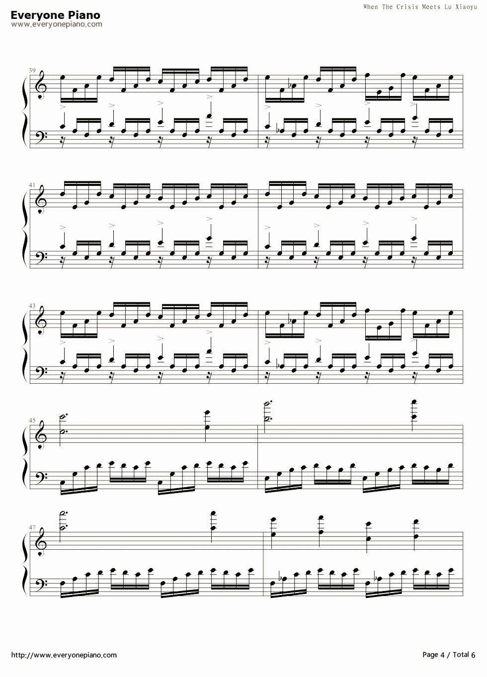 The_Crisis和路小雨的混编钢琴谱_未知