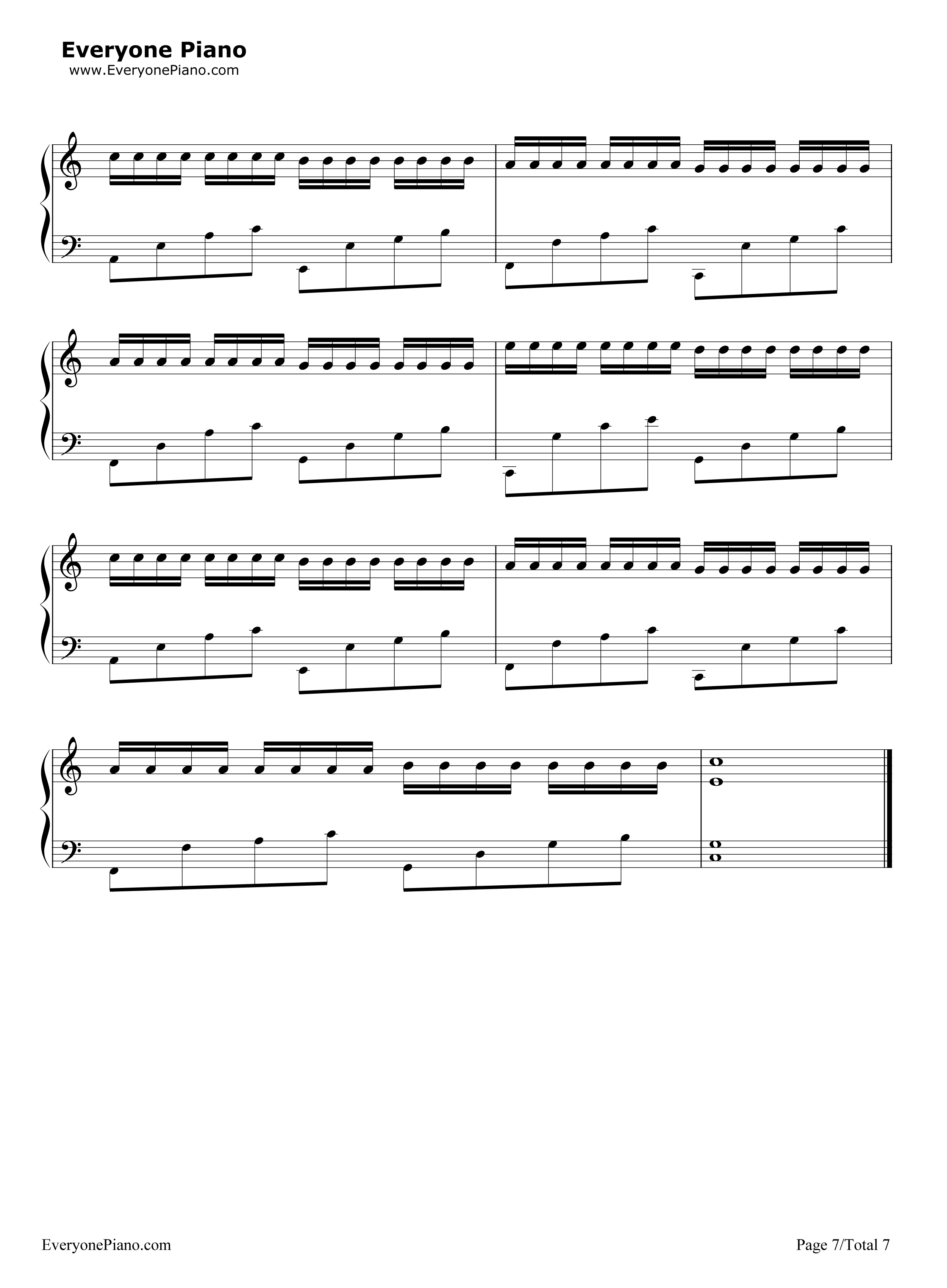 帕赫贝尔的卡农变奏曲钢琴谱_乔治·温斯顿