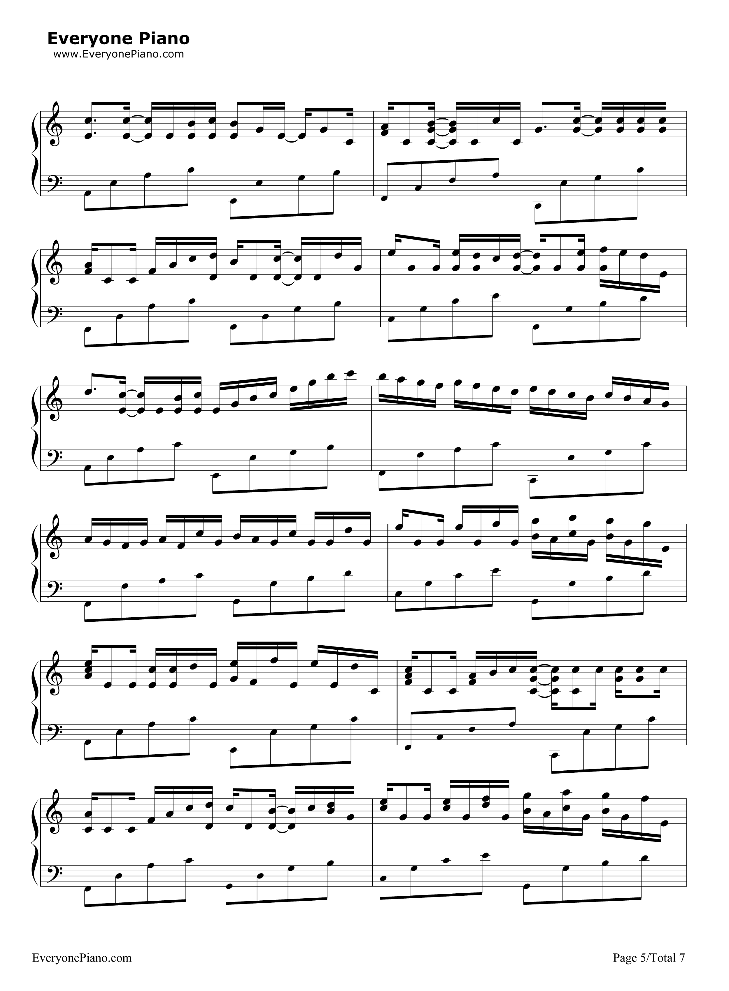 帕赫贝尔的卡农变奏曲钢琴谱_乔治·温斯顿