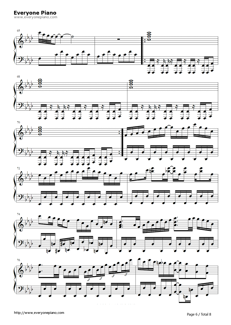 Answer钢琴谱_片霧烈火__Rekka_Katakiri