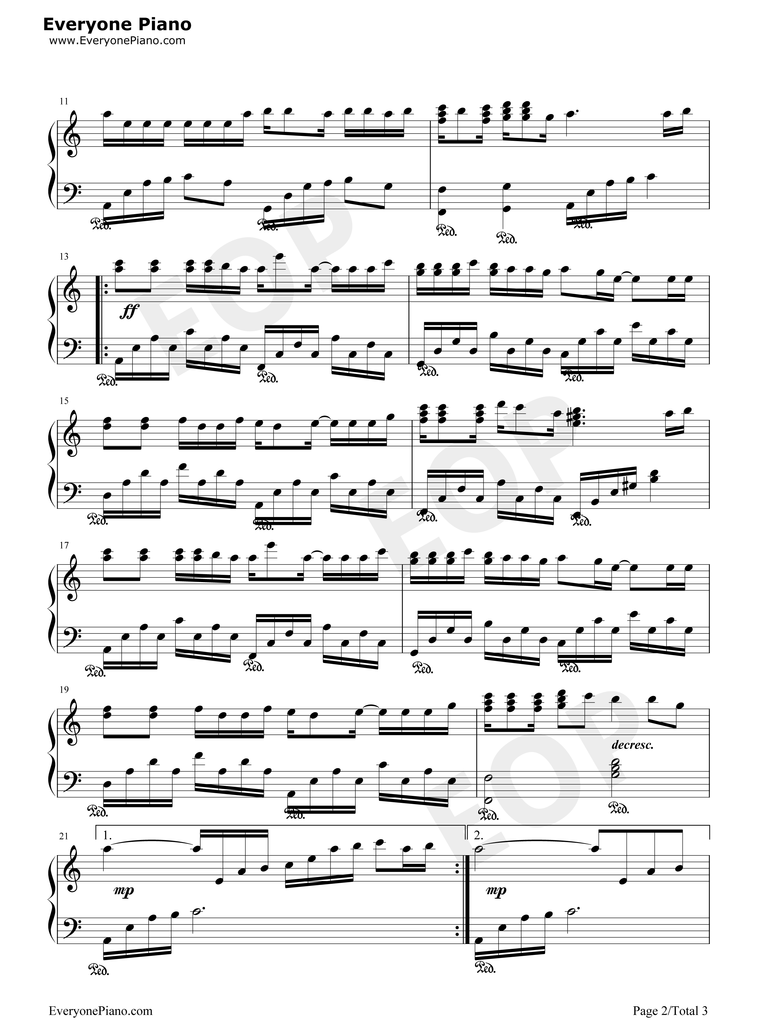 折子戏钢琴谱_黄阅