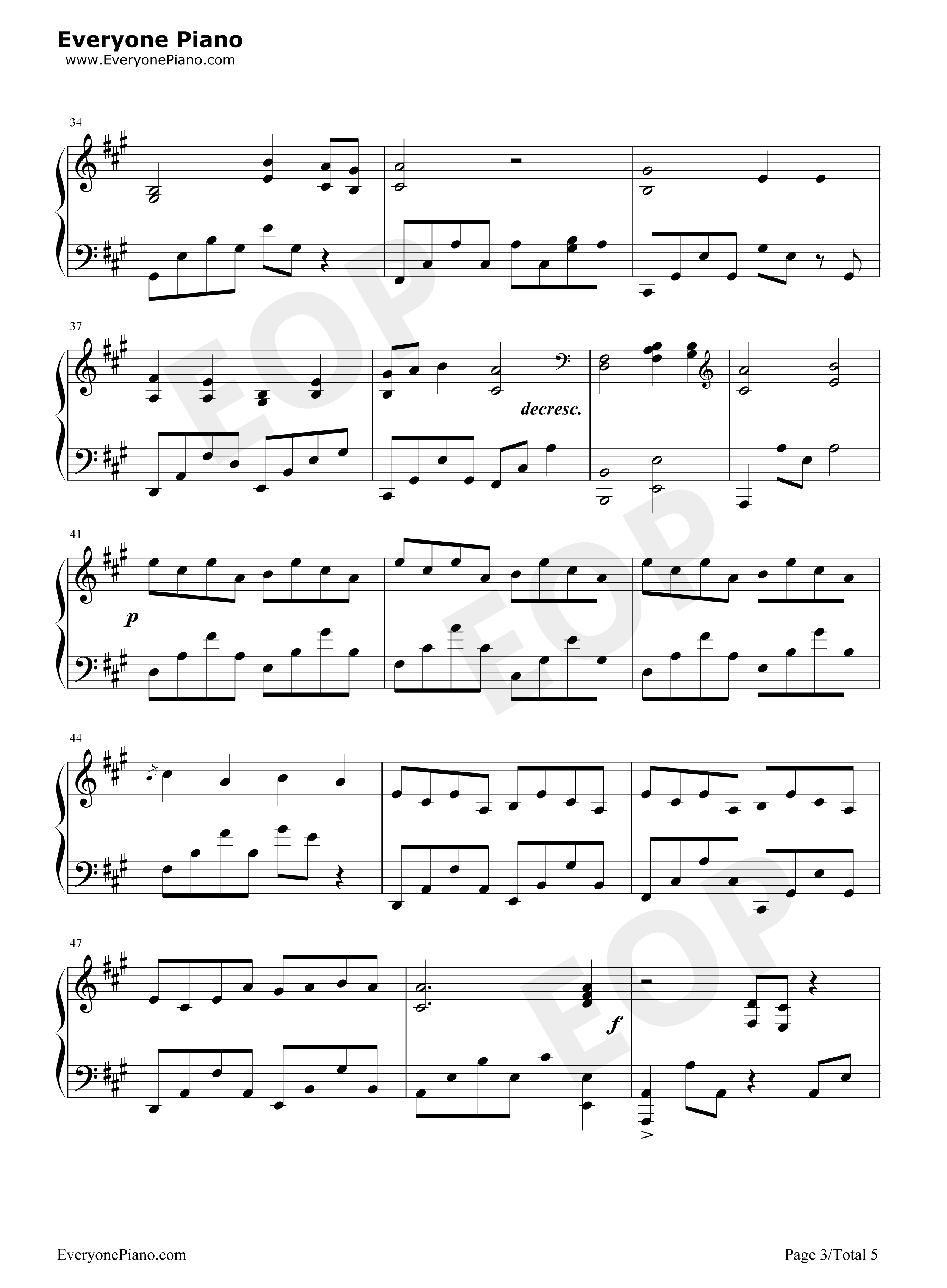 爱与希望钢琴伴奏钢琴谱_林俊杰