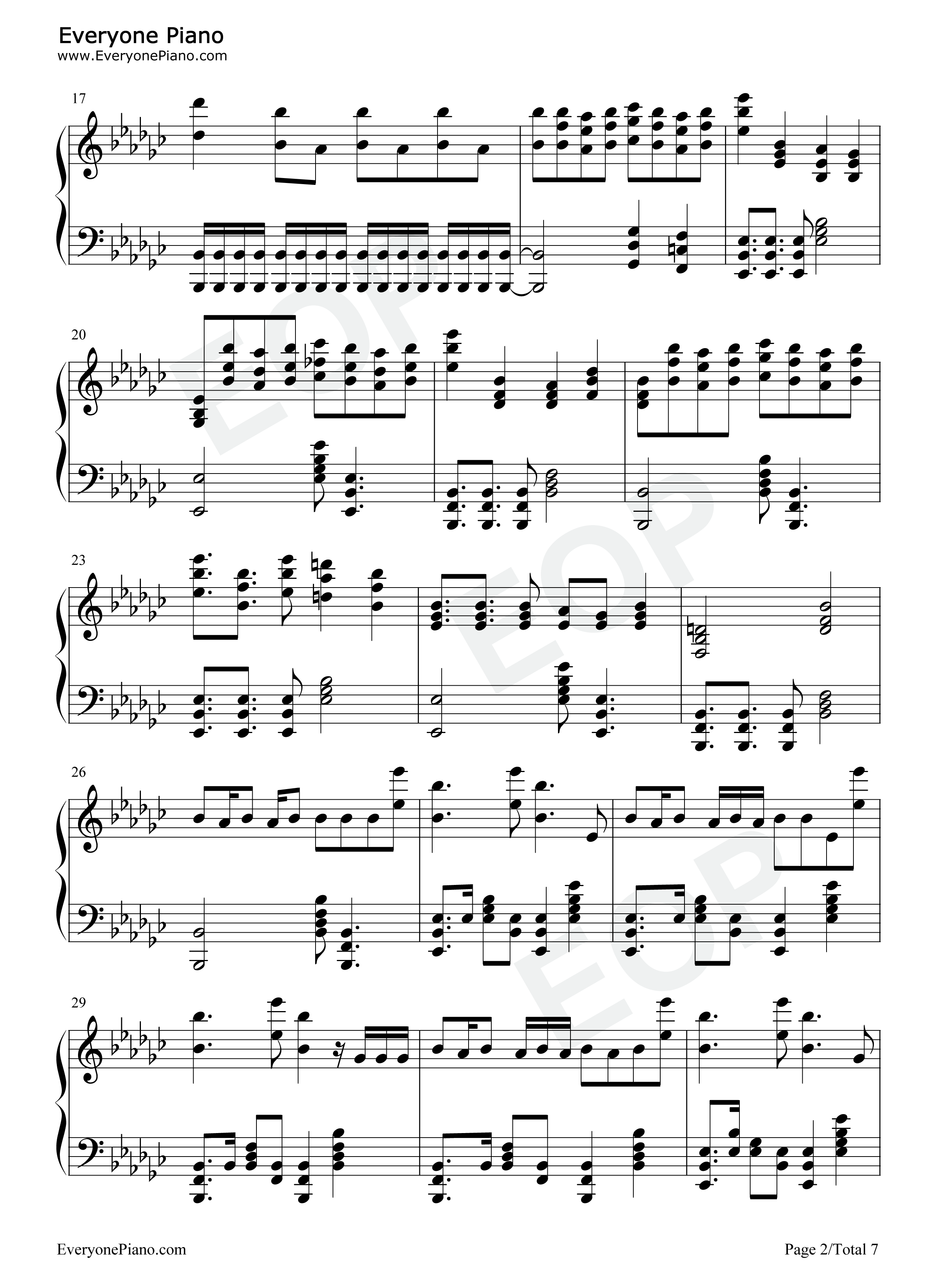 Perfect_World钢琴谱_Twice