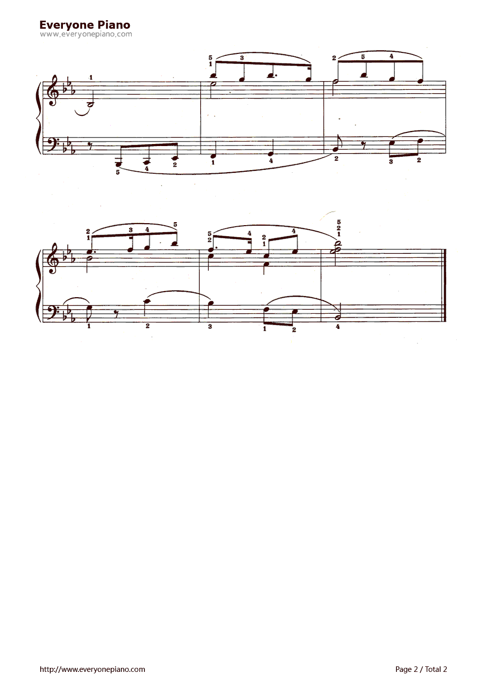 小放牛钢琴谱_未知