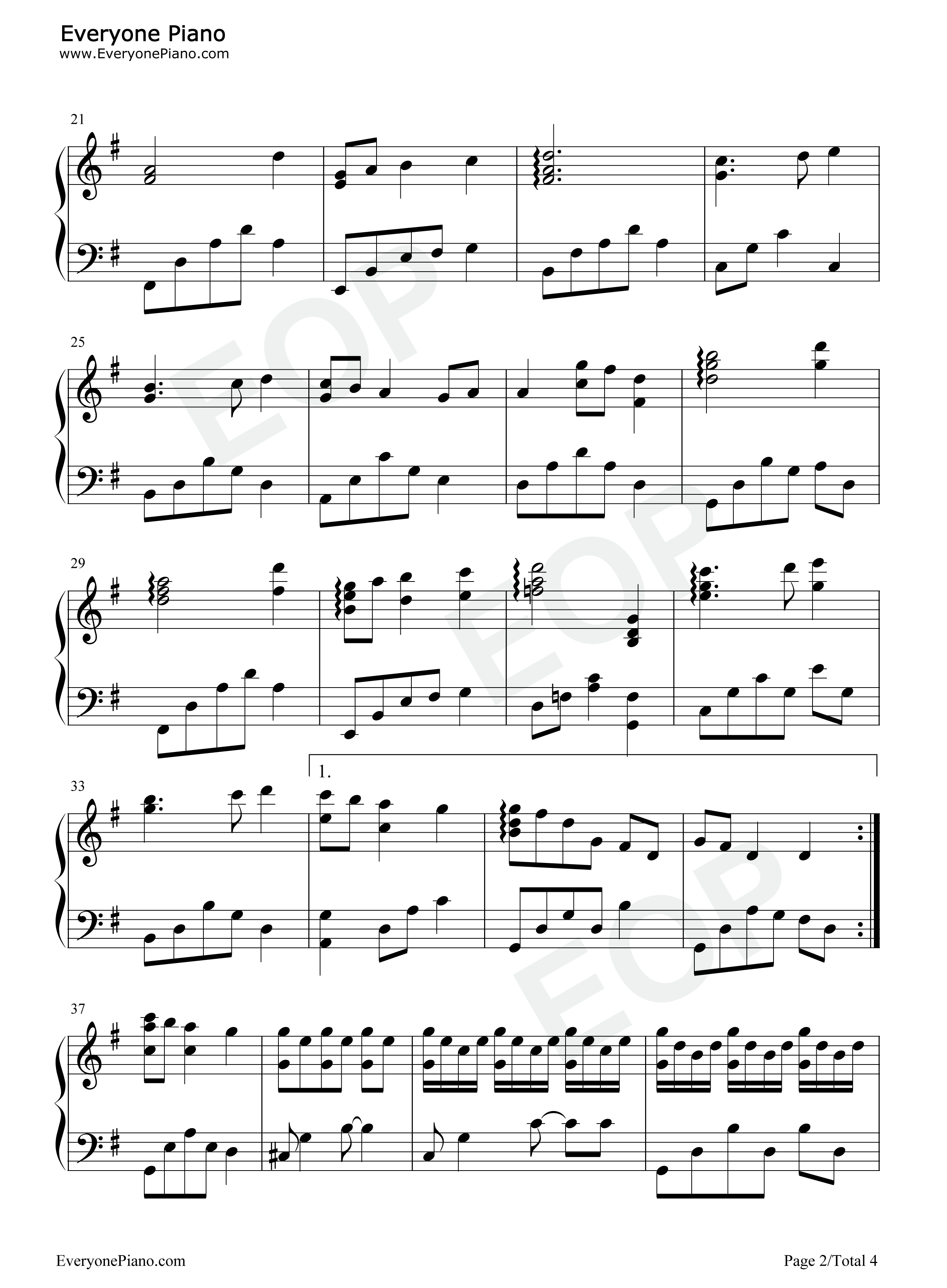 雪花钢琴谱_张帅