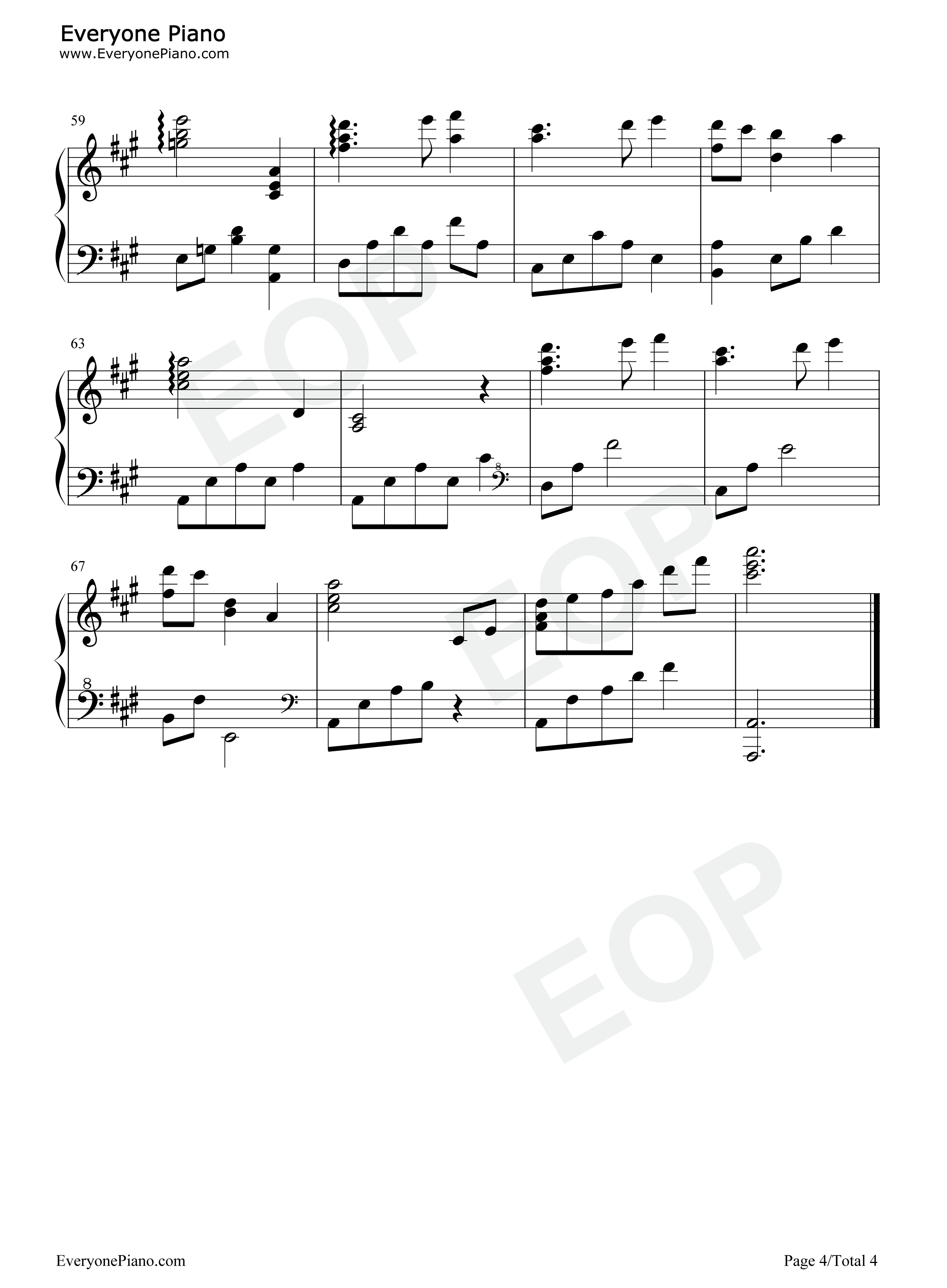 雪花钢琴谱_张帅