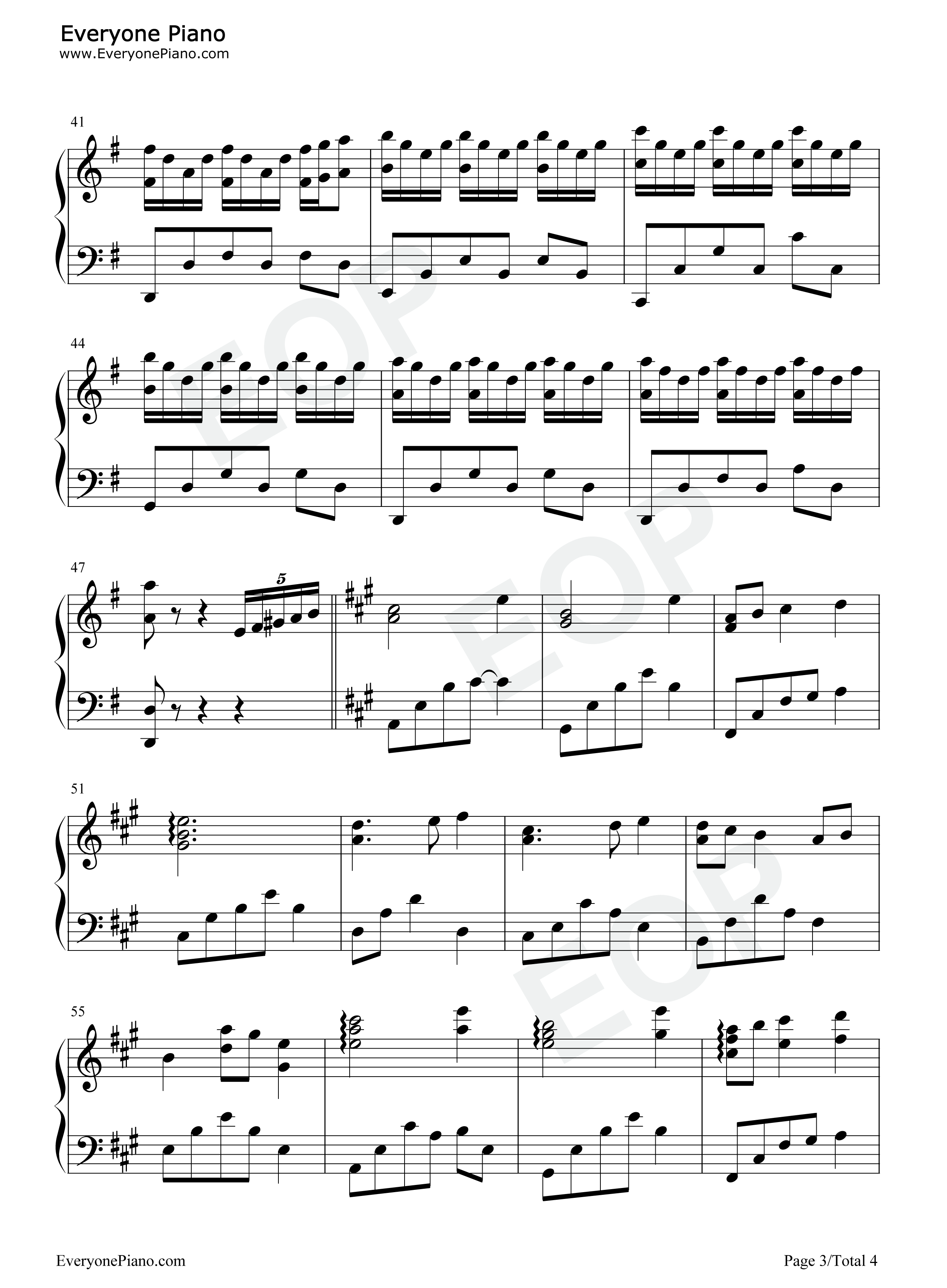 雪花钢琴谱_张帅