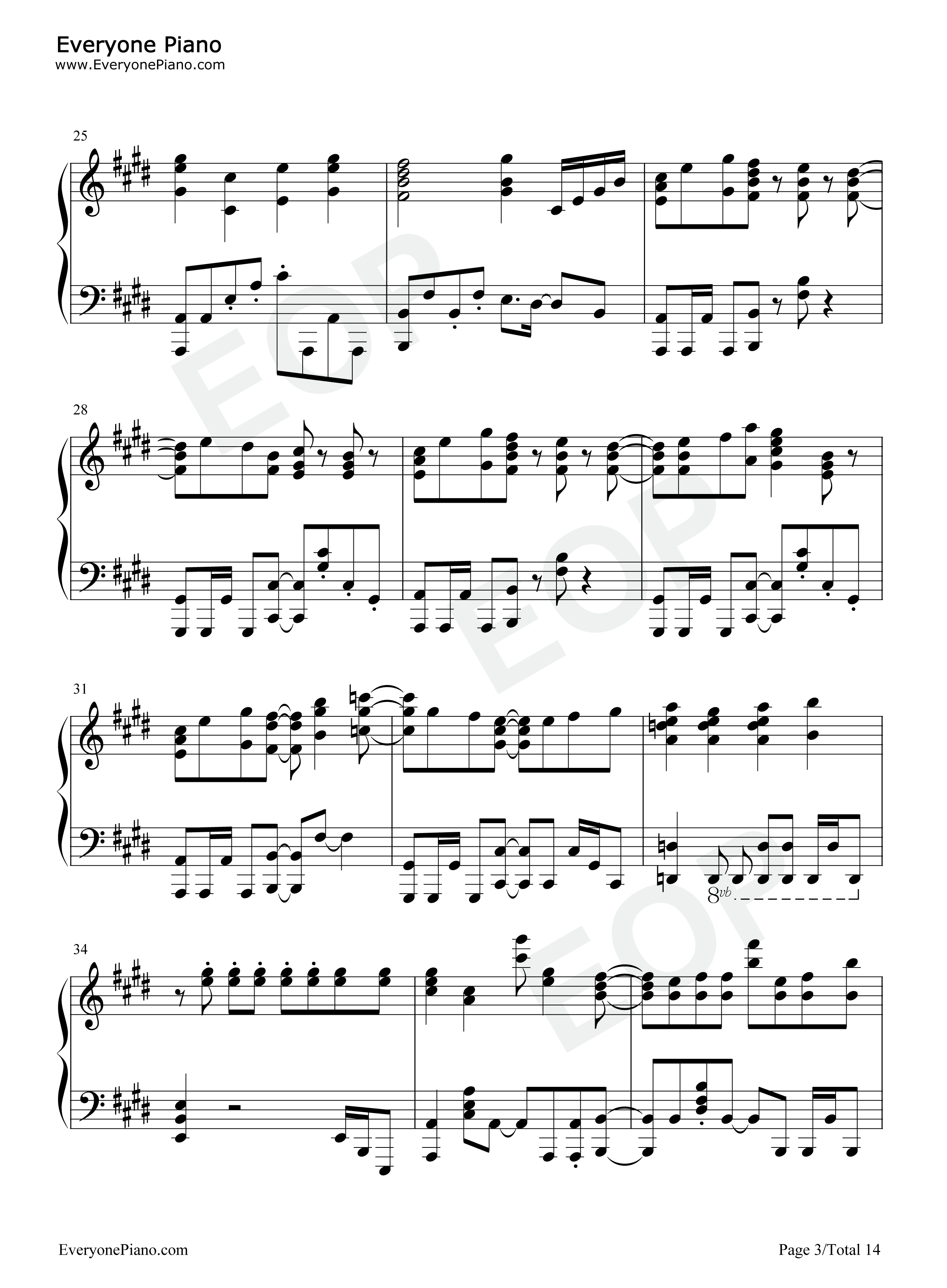 往け钢琴谱_LiSA