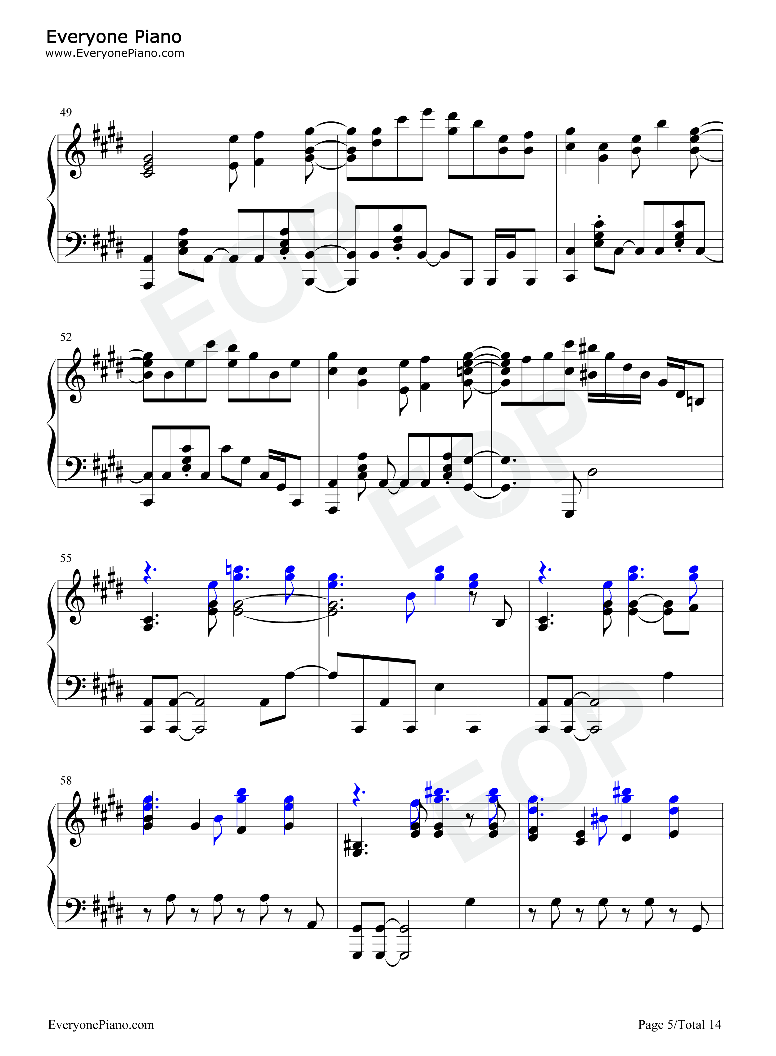 往け钢琴谱_LiSA