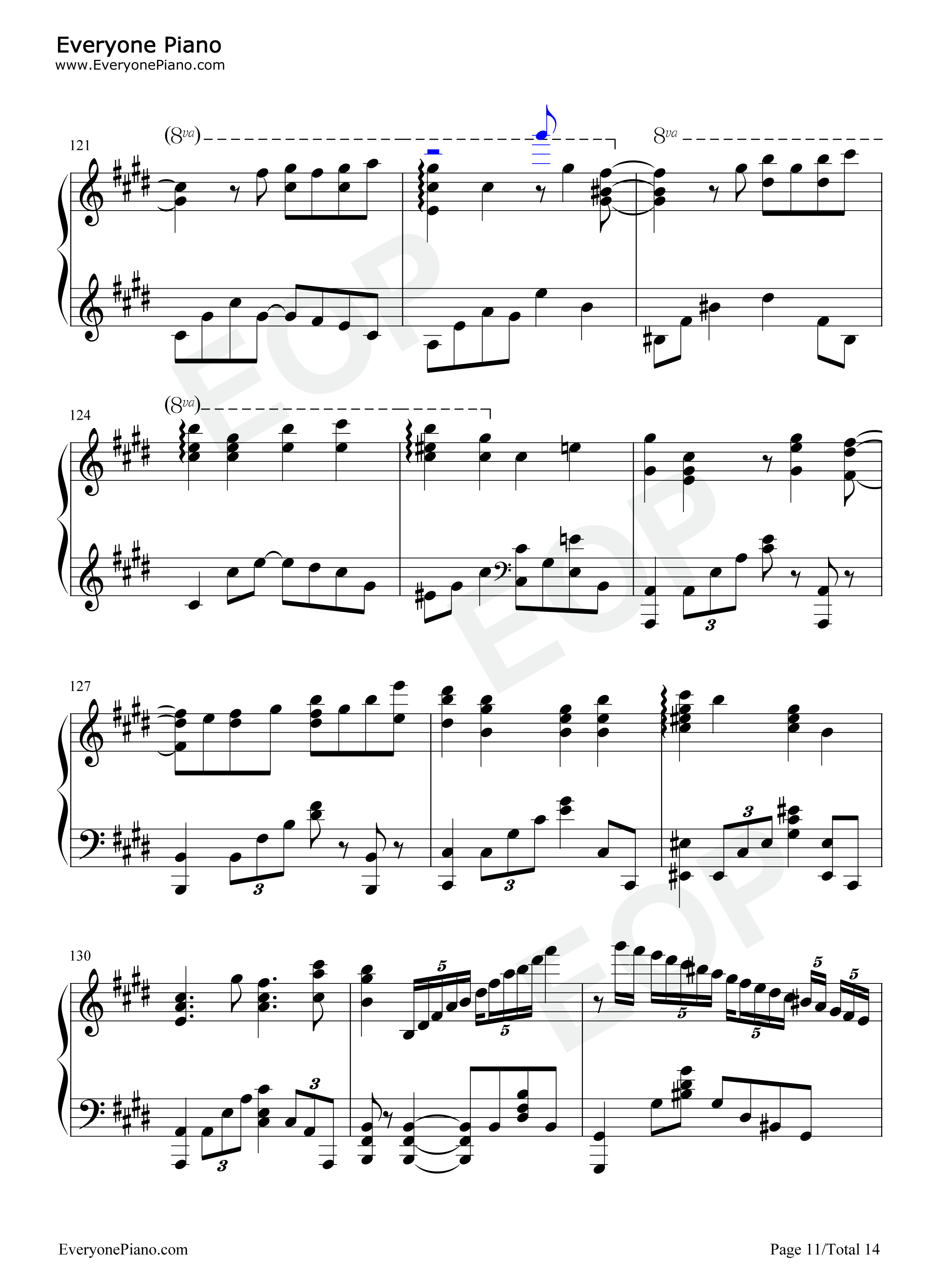 往け钢琴谱_LiSA