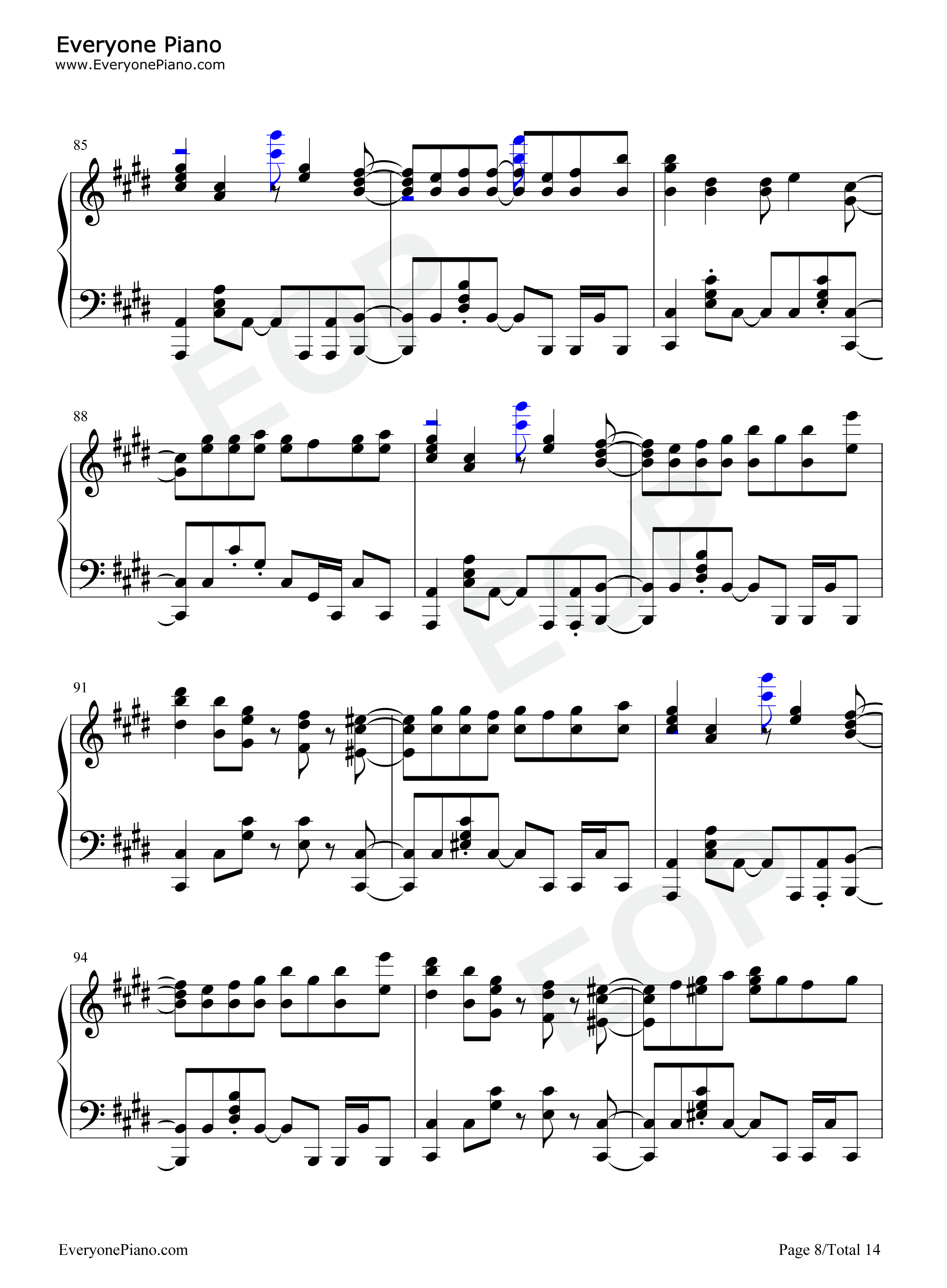 往け钢琴谱_LiSA