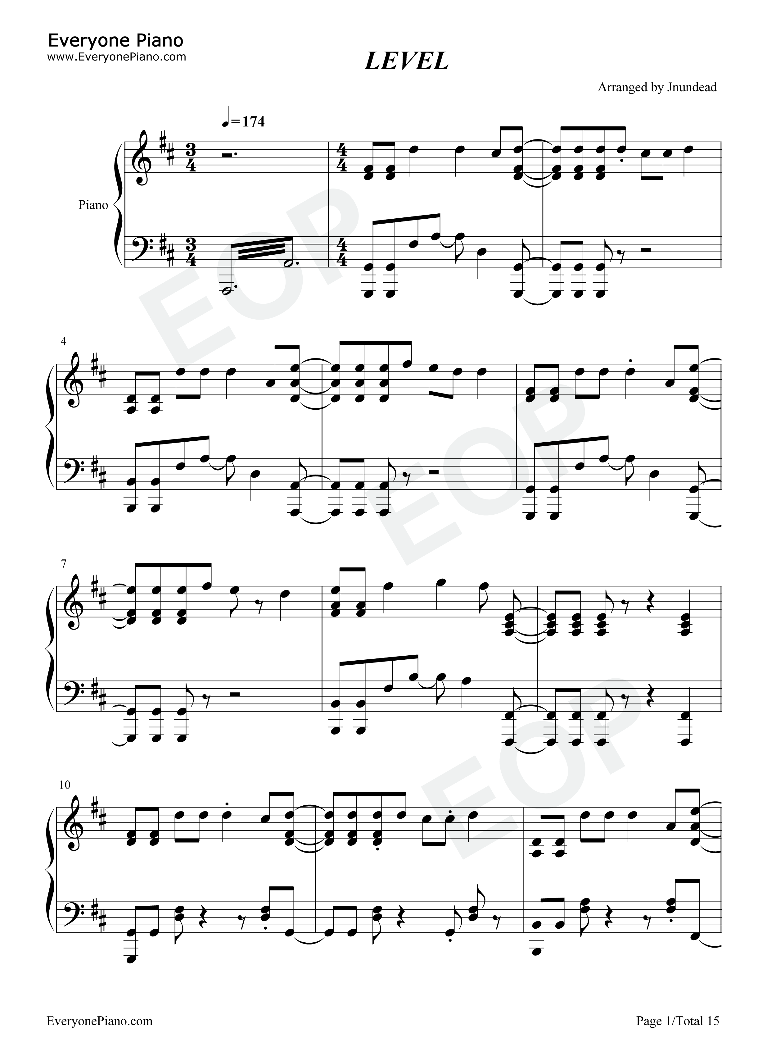 LEVEL钢琴谱_やなぎなぎ_THE_SIXTH_LIE