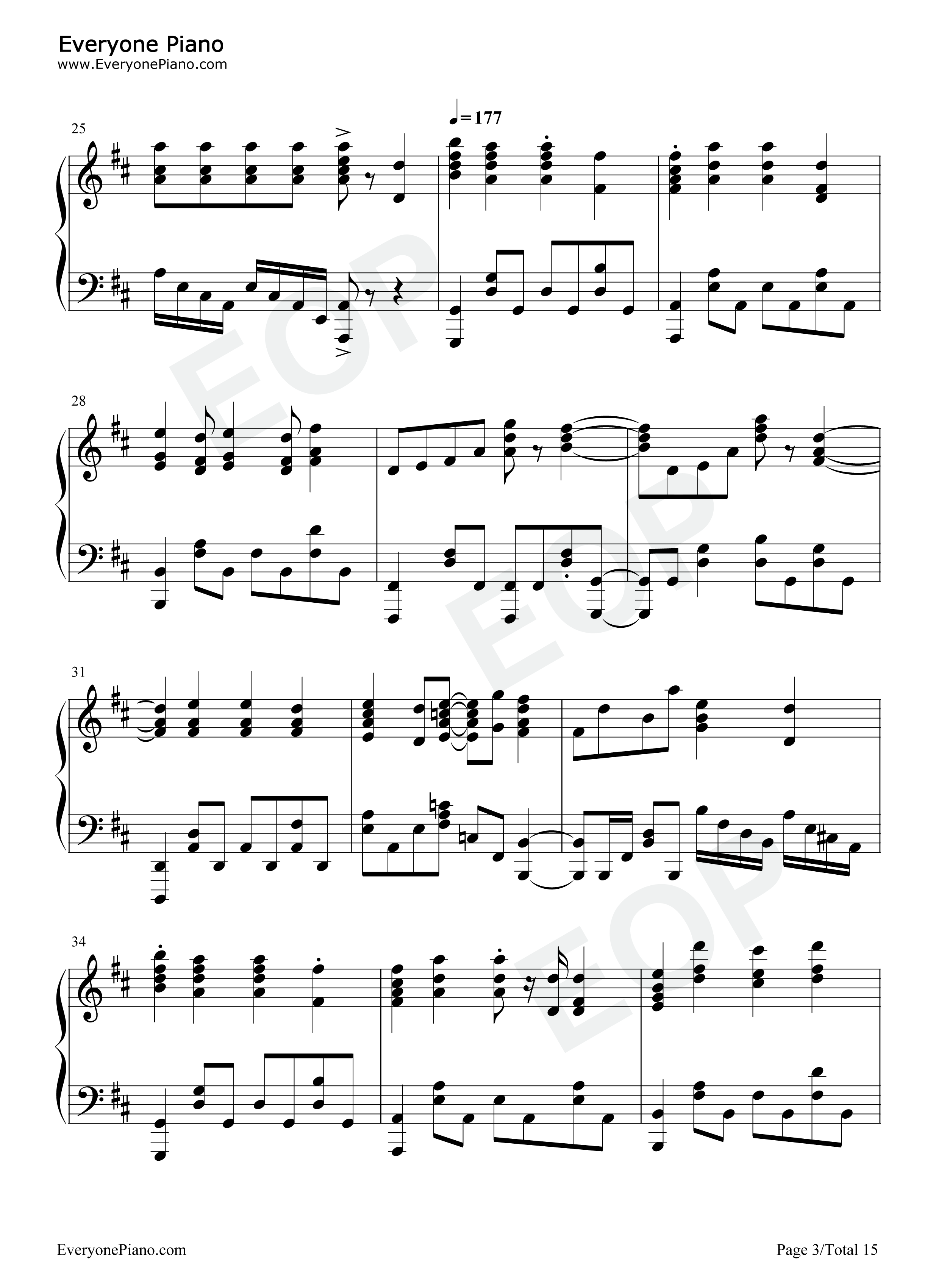 LEVEL钢琴谱_やなぎなぎ_THE_SIXTH_LIE