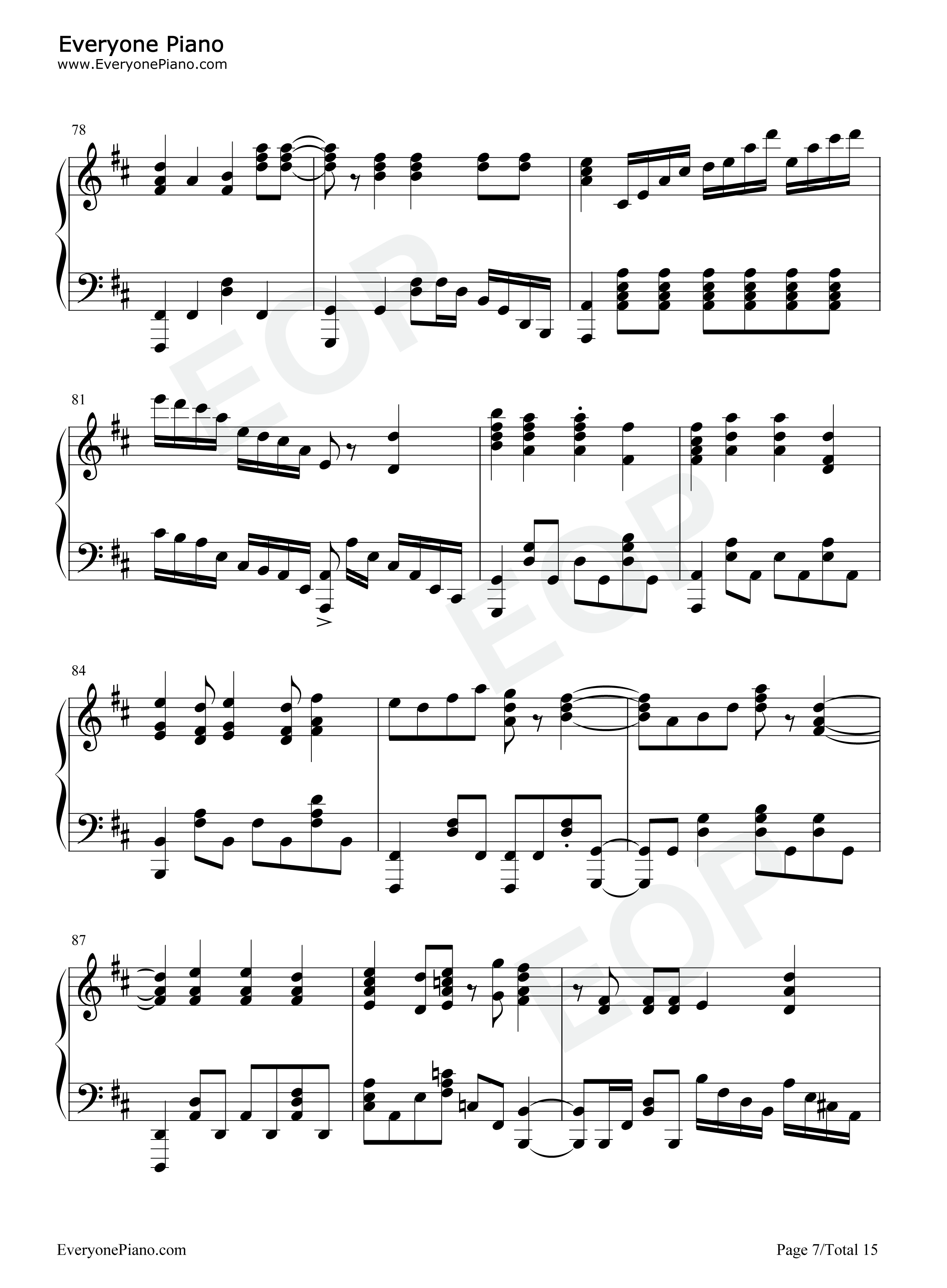 LEVEL钢琴谱_やなぎなぎ_THE_SIXTH_LIE