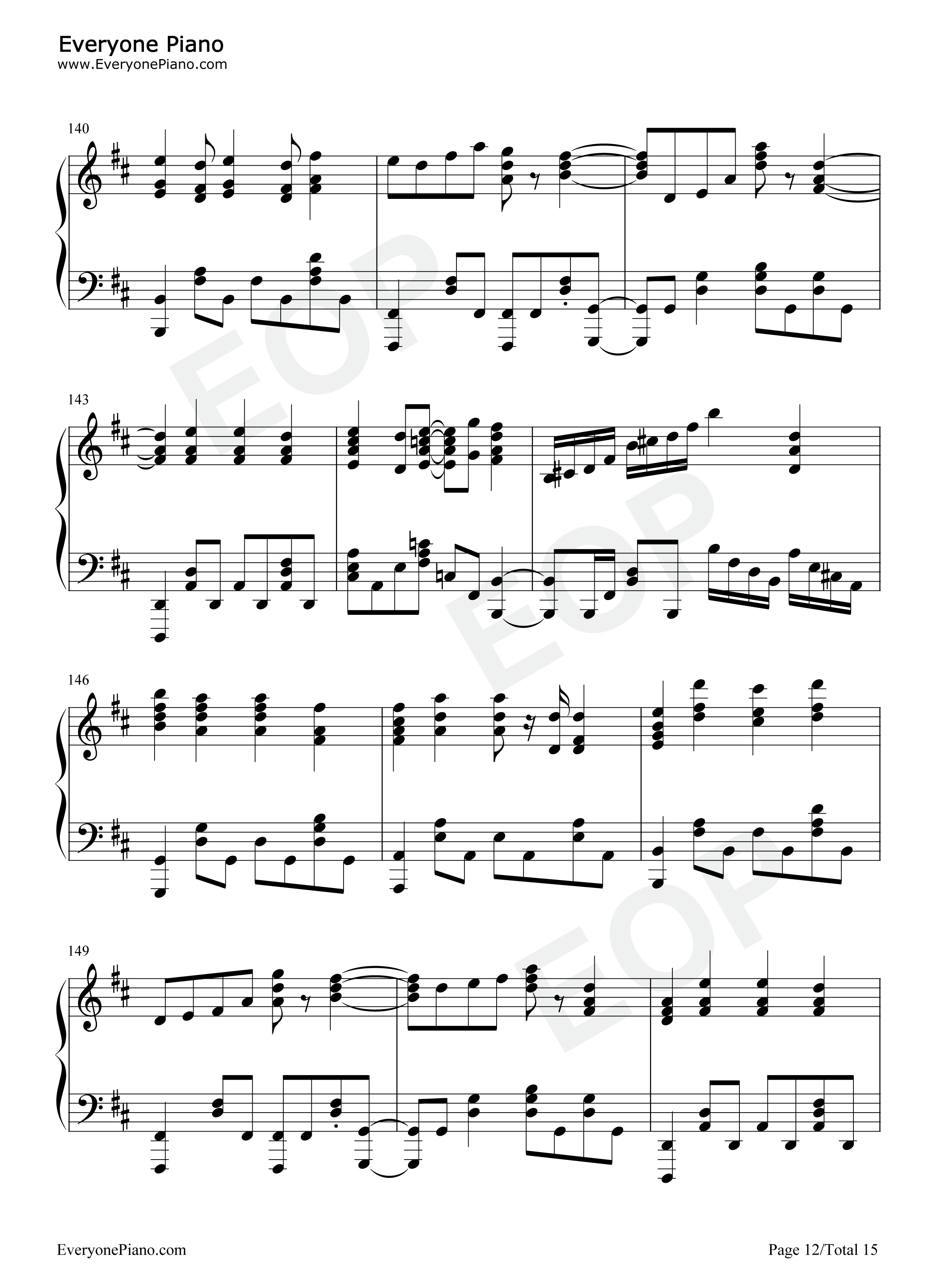 LEVEL钢琴谱_やなぎなぎ_THE_SIXTH_LIE