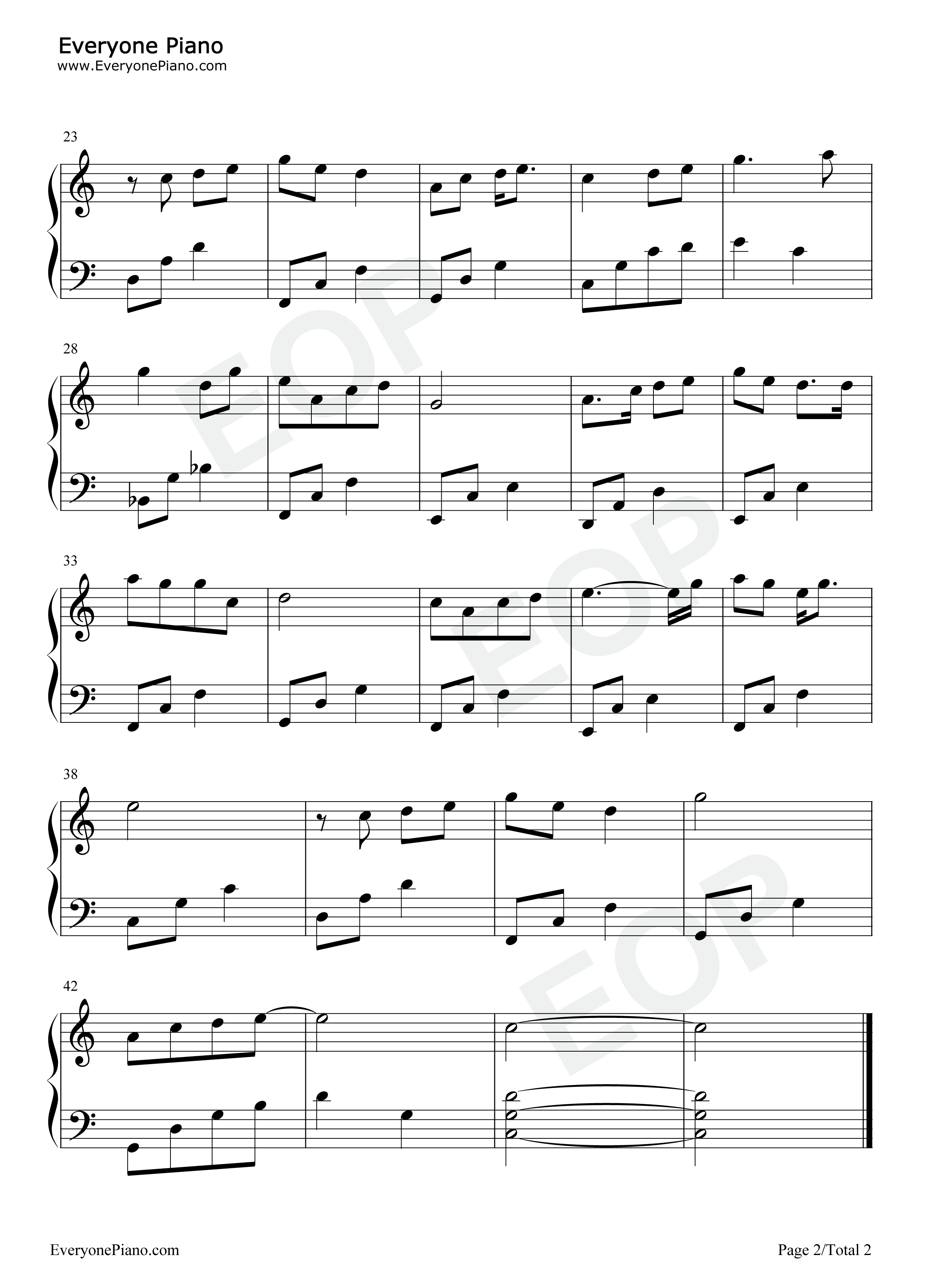 华夏钢琴谱_李玉刚