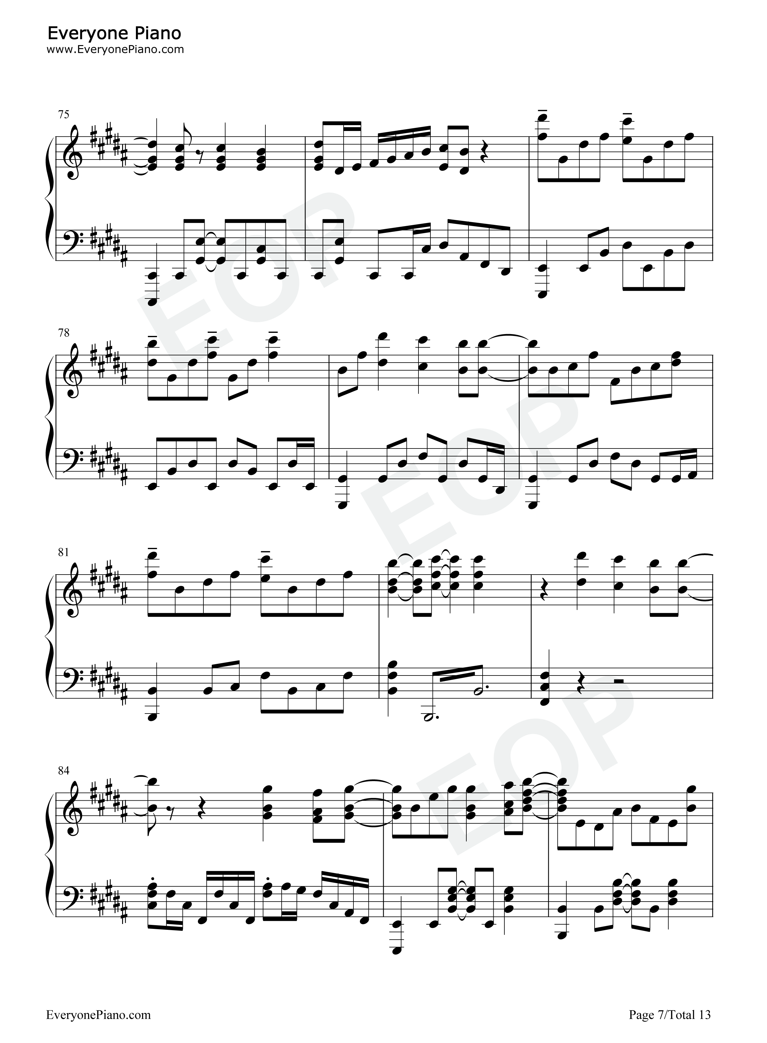 Daylight钢琴谱_MindaRyn