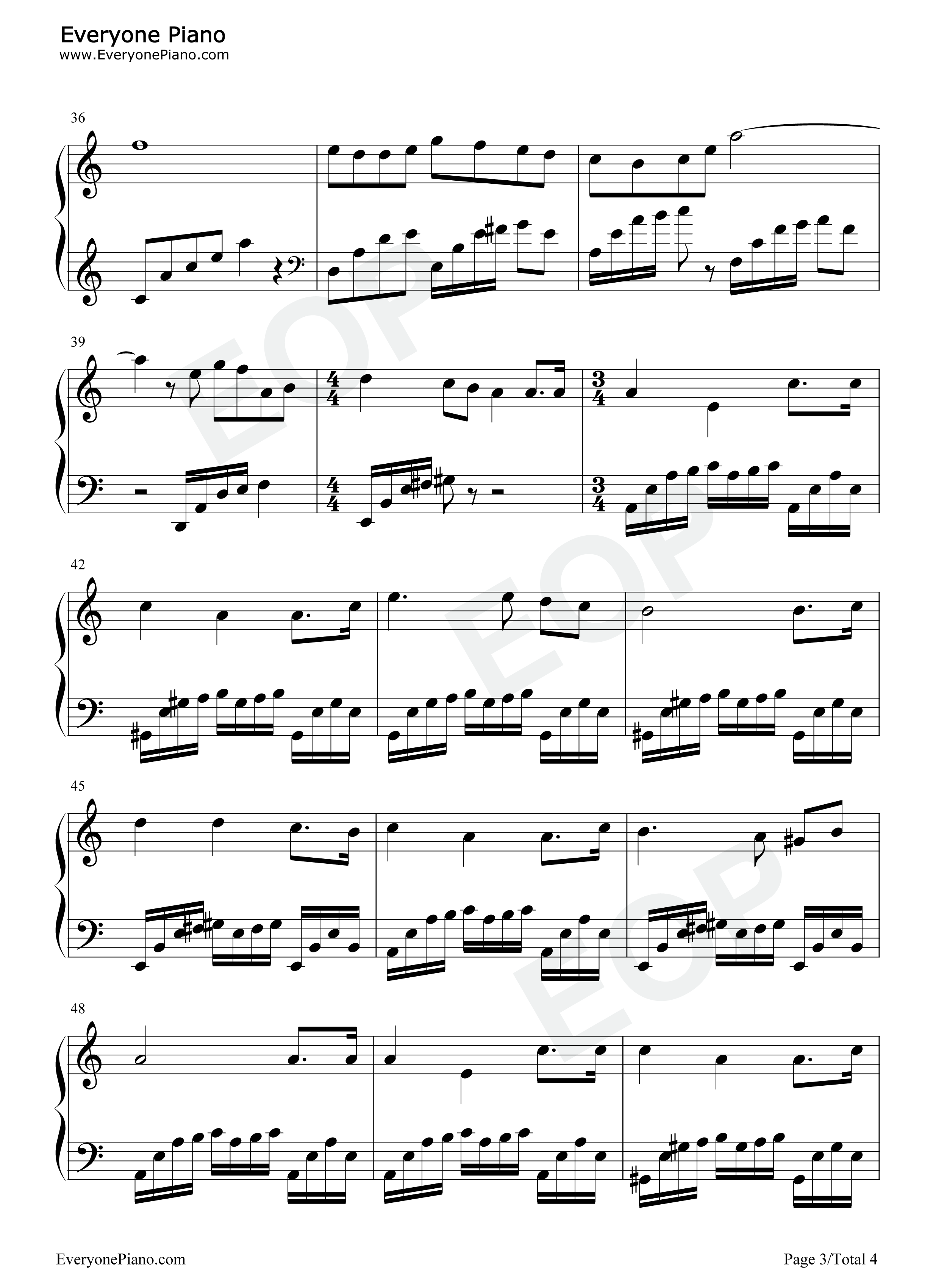 新年变奏曲钢琴谱_未知