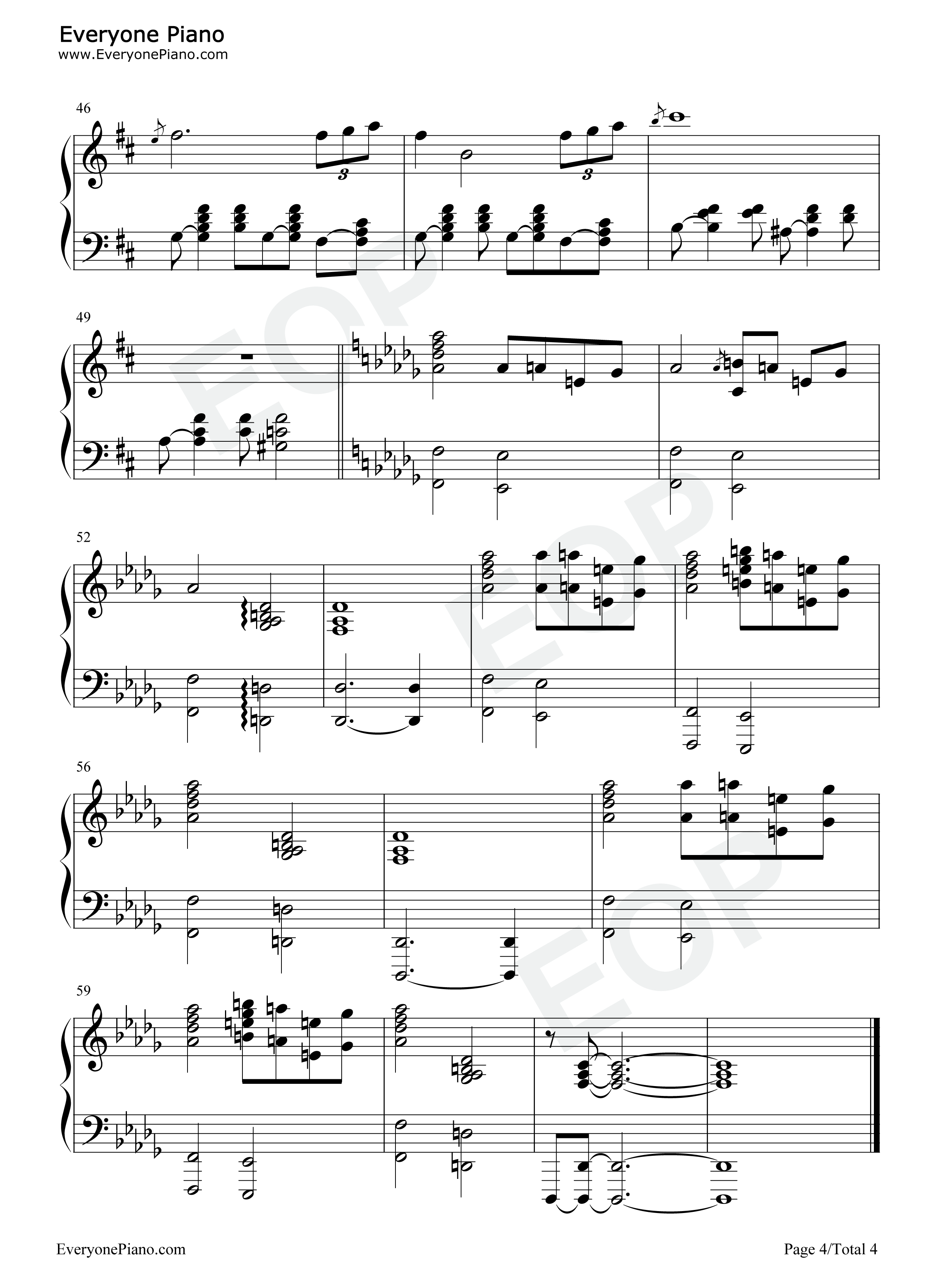 Congratulations钢琴谱_Mac_Miller_Bilal