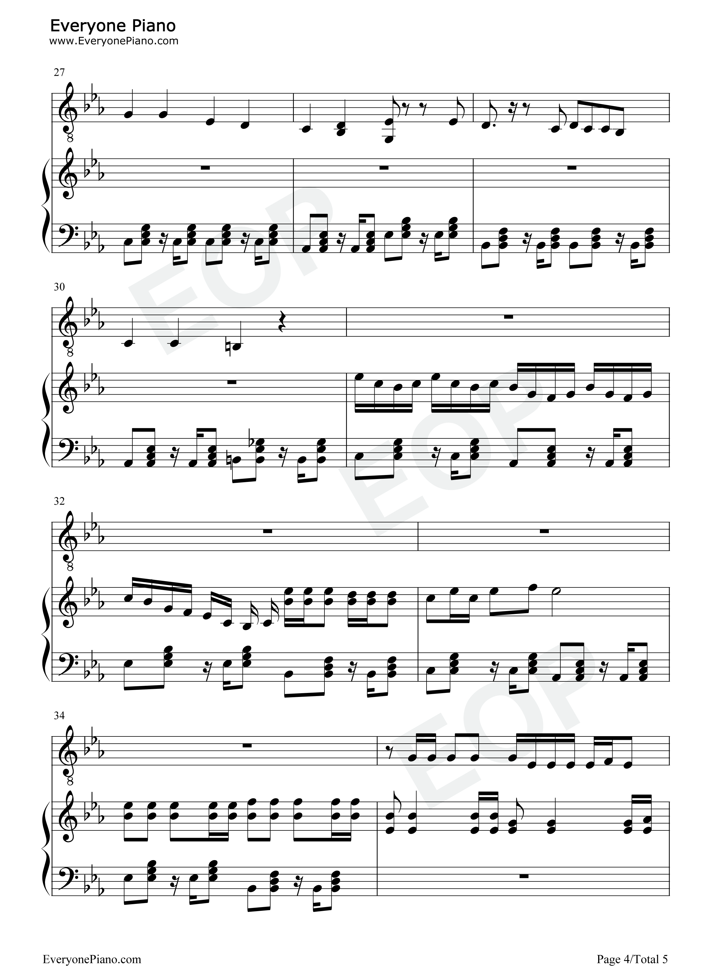 Devil_Town钢琴谱_Cavetown