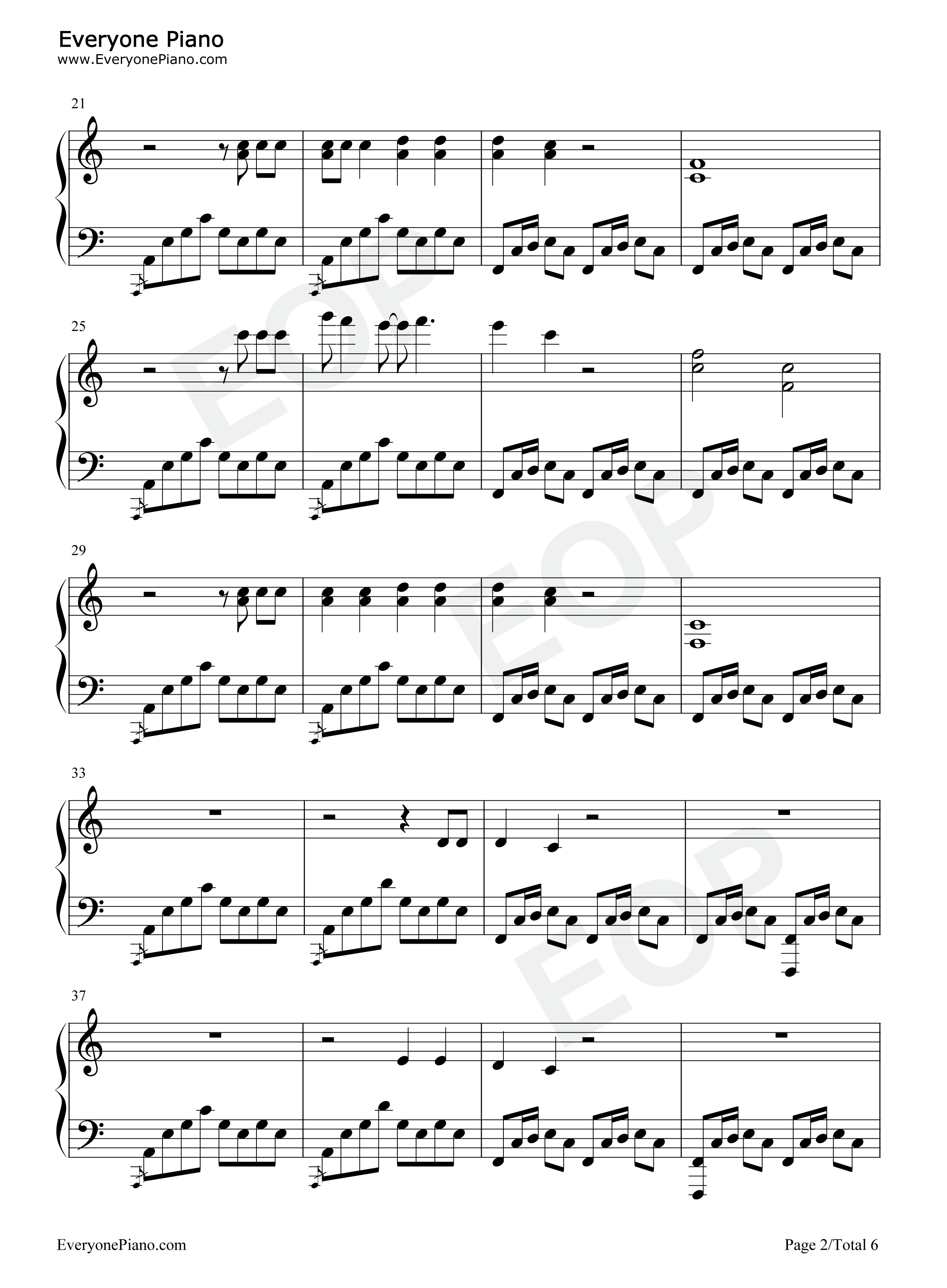 La_Jolla钢琴谱_Wilbur_Soot